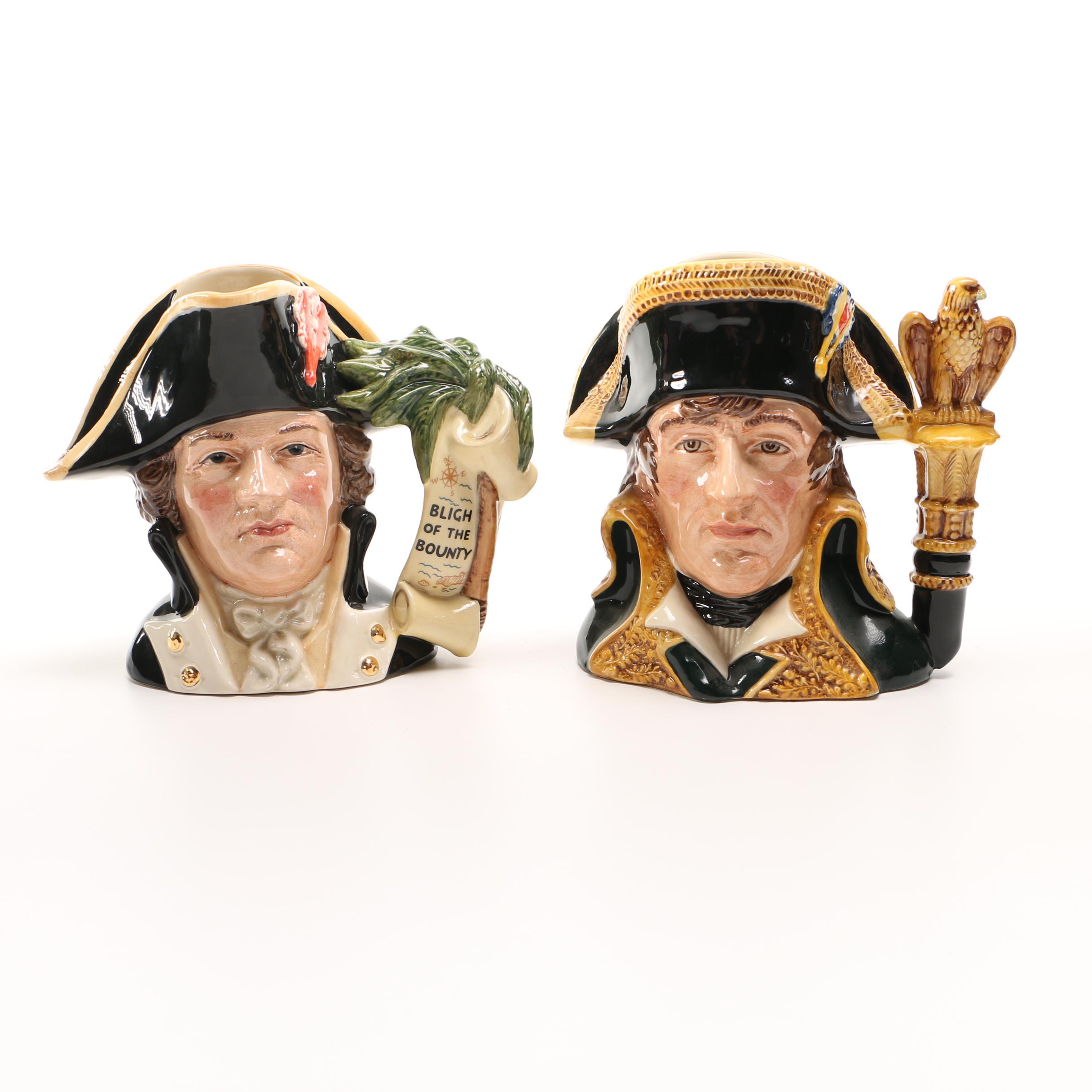 Captain Bligh and Napoleon Royal Doulton Toby Jugs