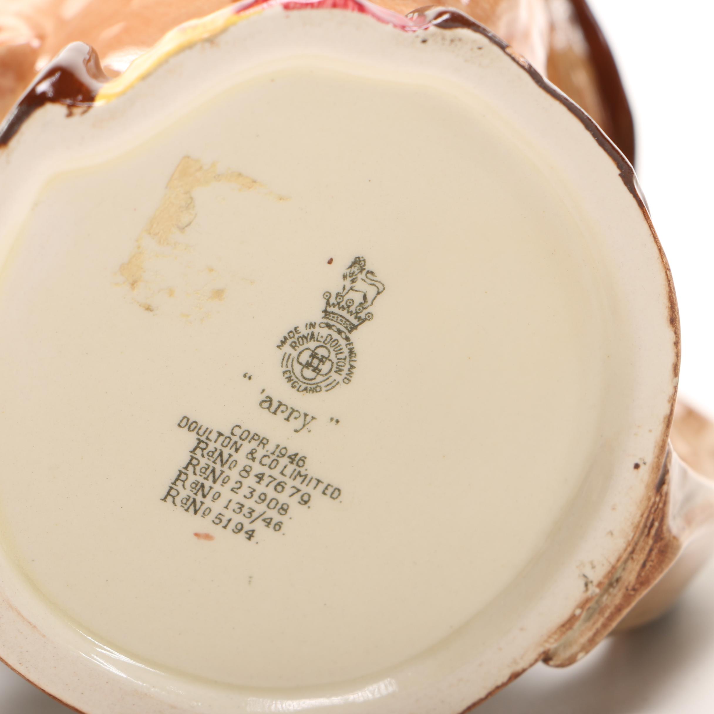 Royal Doulton Toby Mugs 'Arry' and 'Arriet'