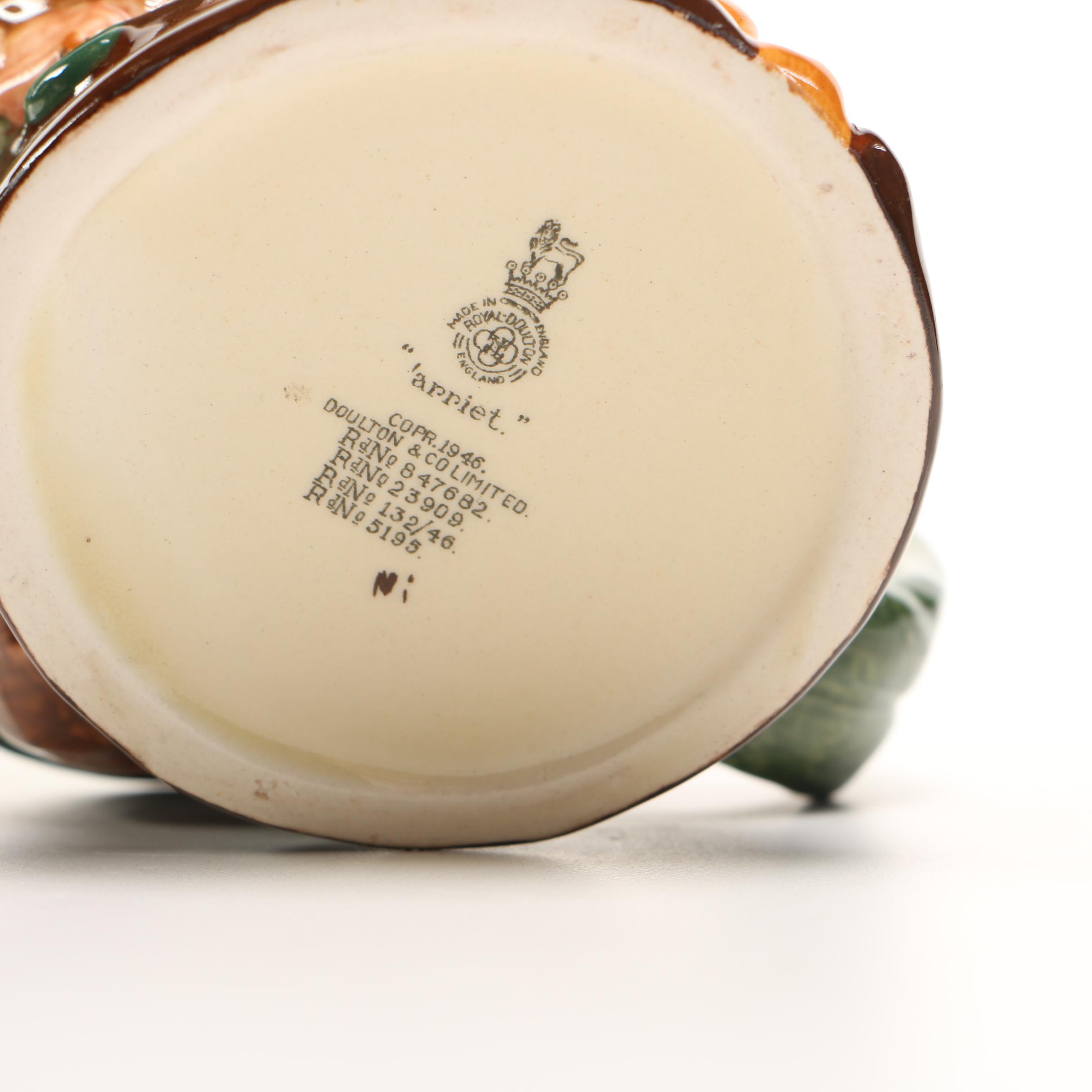 Royal Doulton Toby Mugs 'Arry' and 'Arriet'