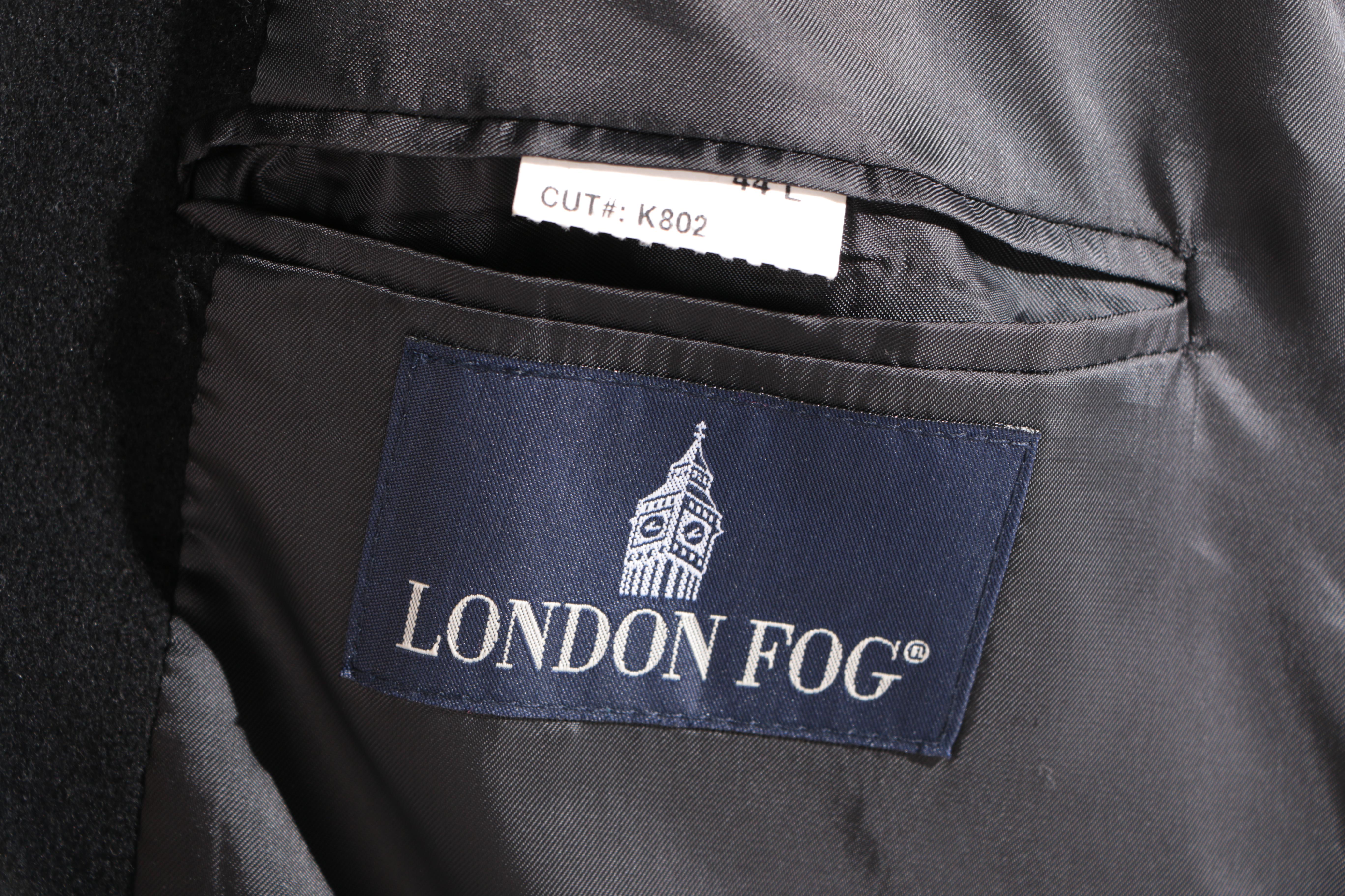 Men's London Fog Wool Blend Dress Coat