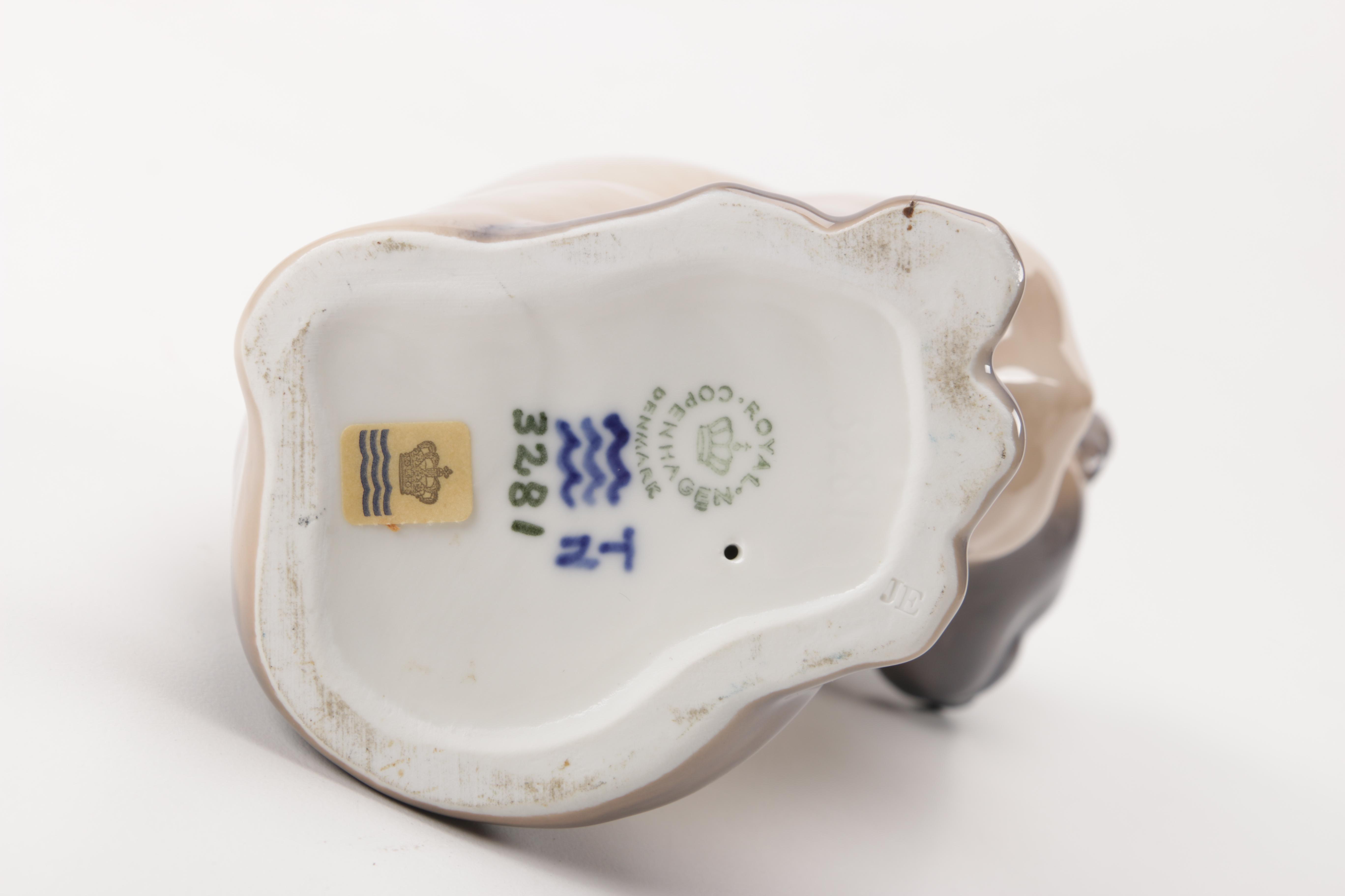 Royal Copenhagen Ceramic Cat Figurines