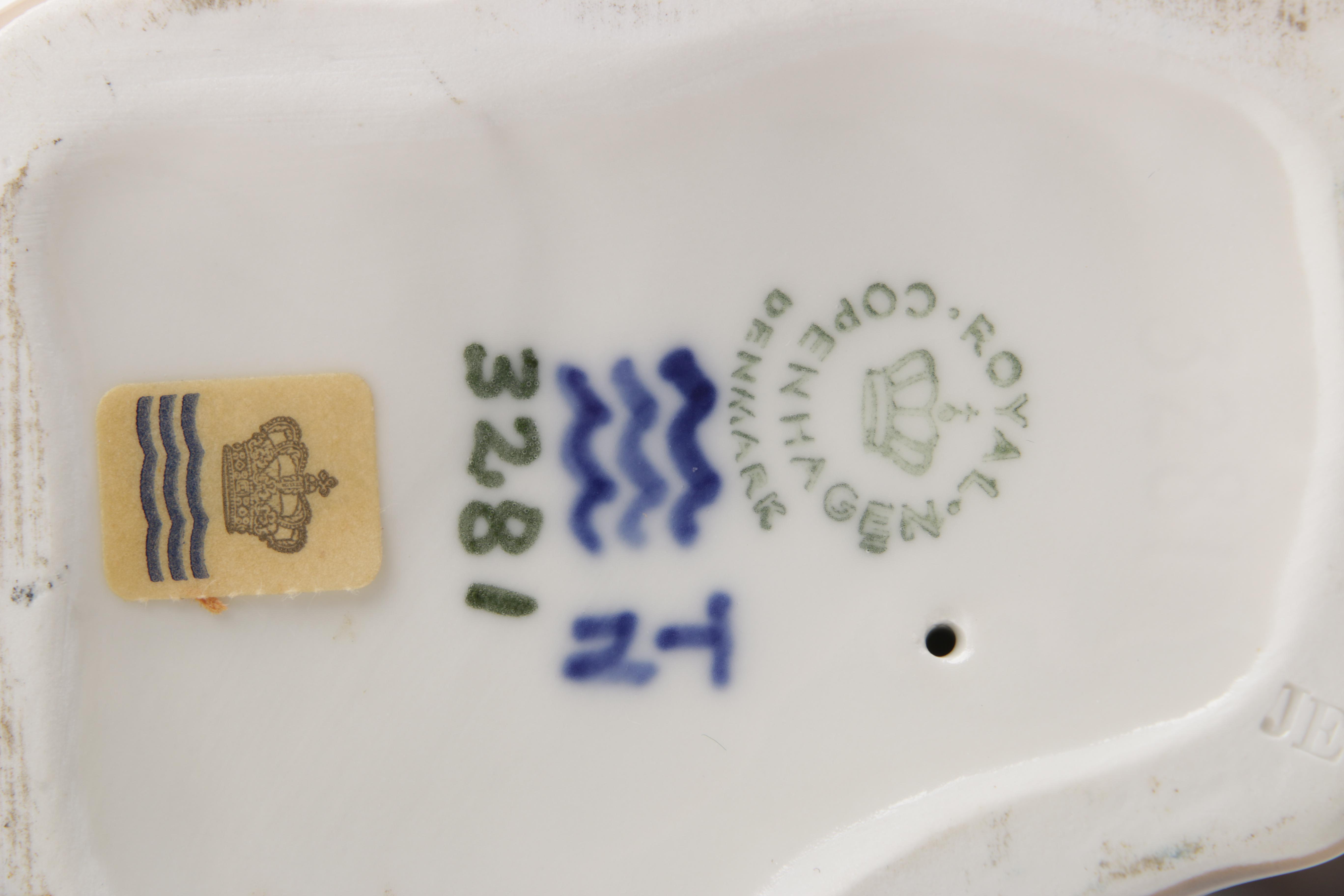 Royal Copenhagen Ceramic Cat Figurines