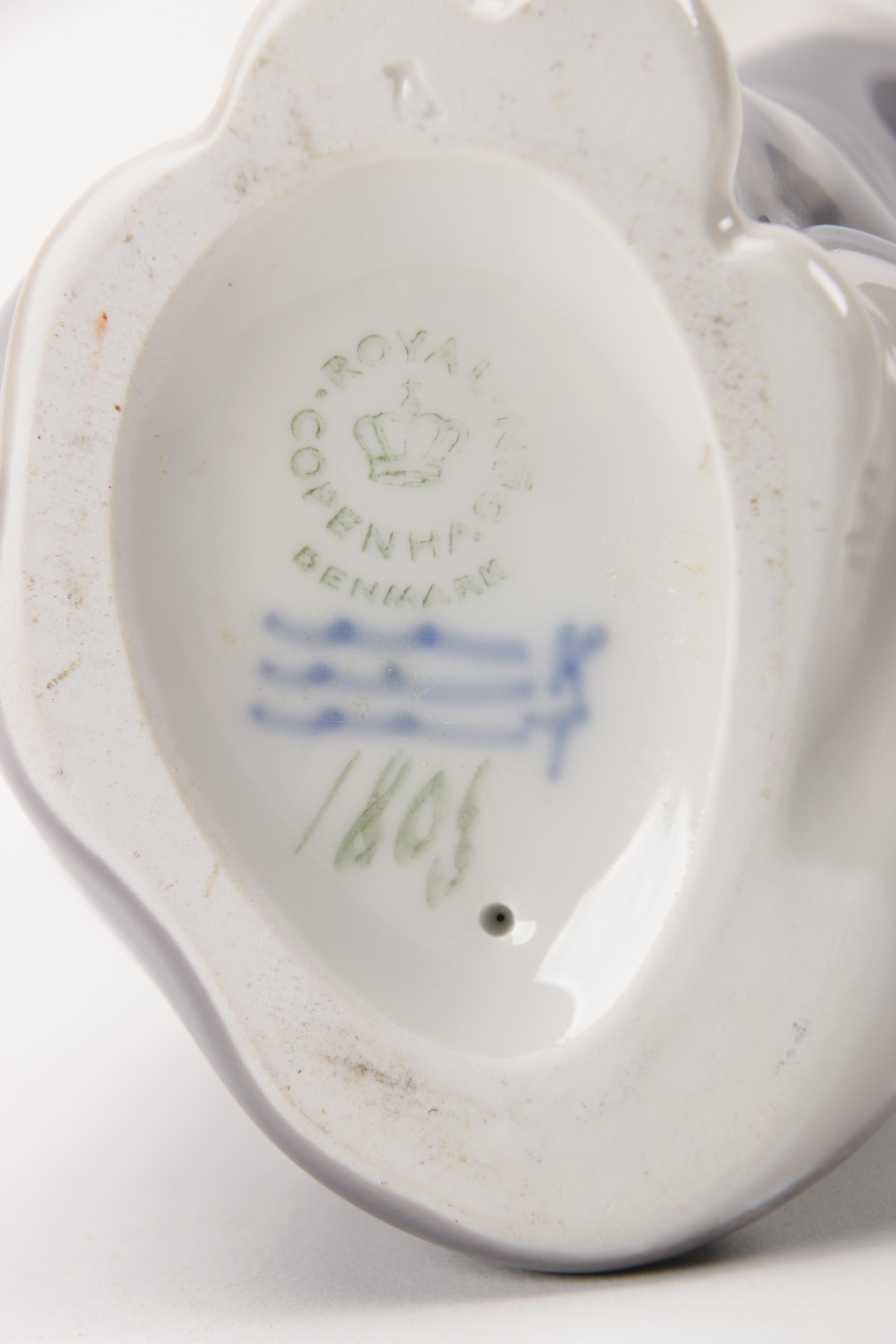 Royal Copenhagen Ceramic Cat Figurines