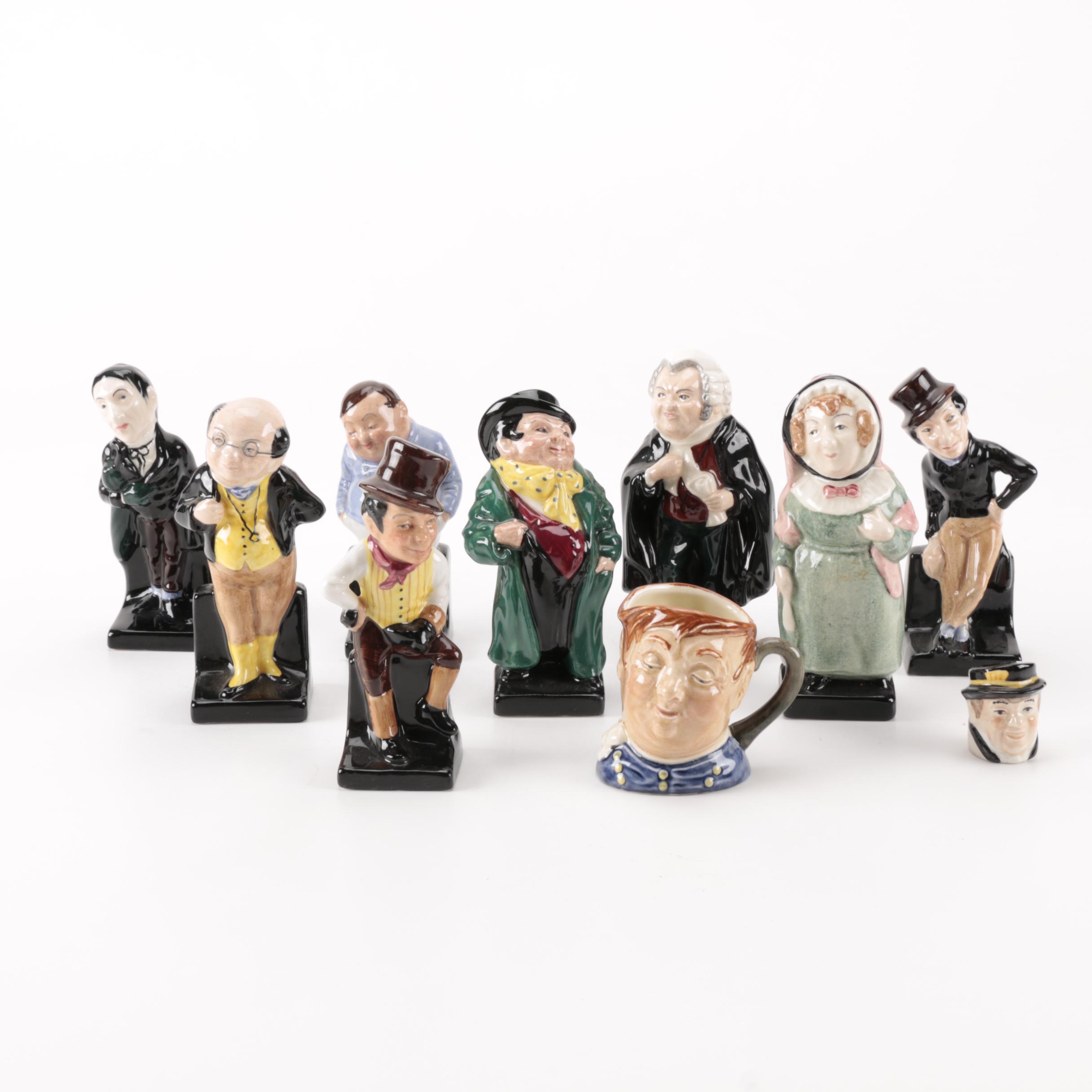 Royal Doulton Figurines of Charles Dickens "The Pickwick Papers" Characters