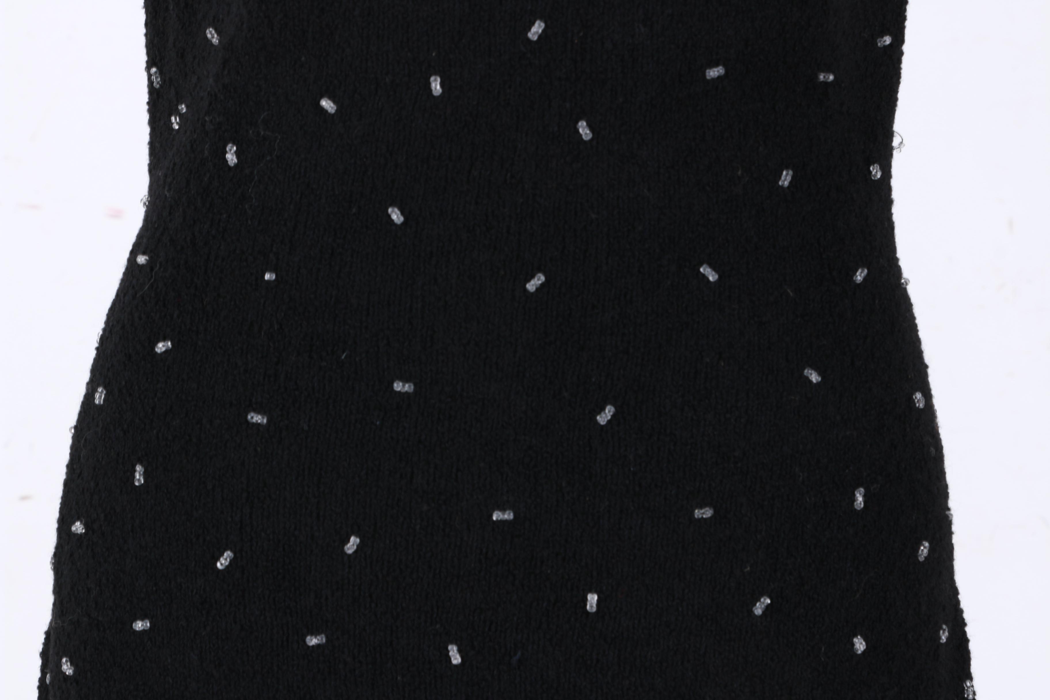 Vintage Beaded Wool Dress