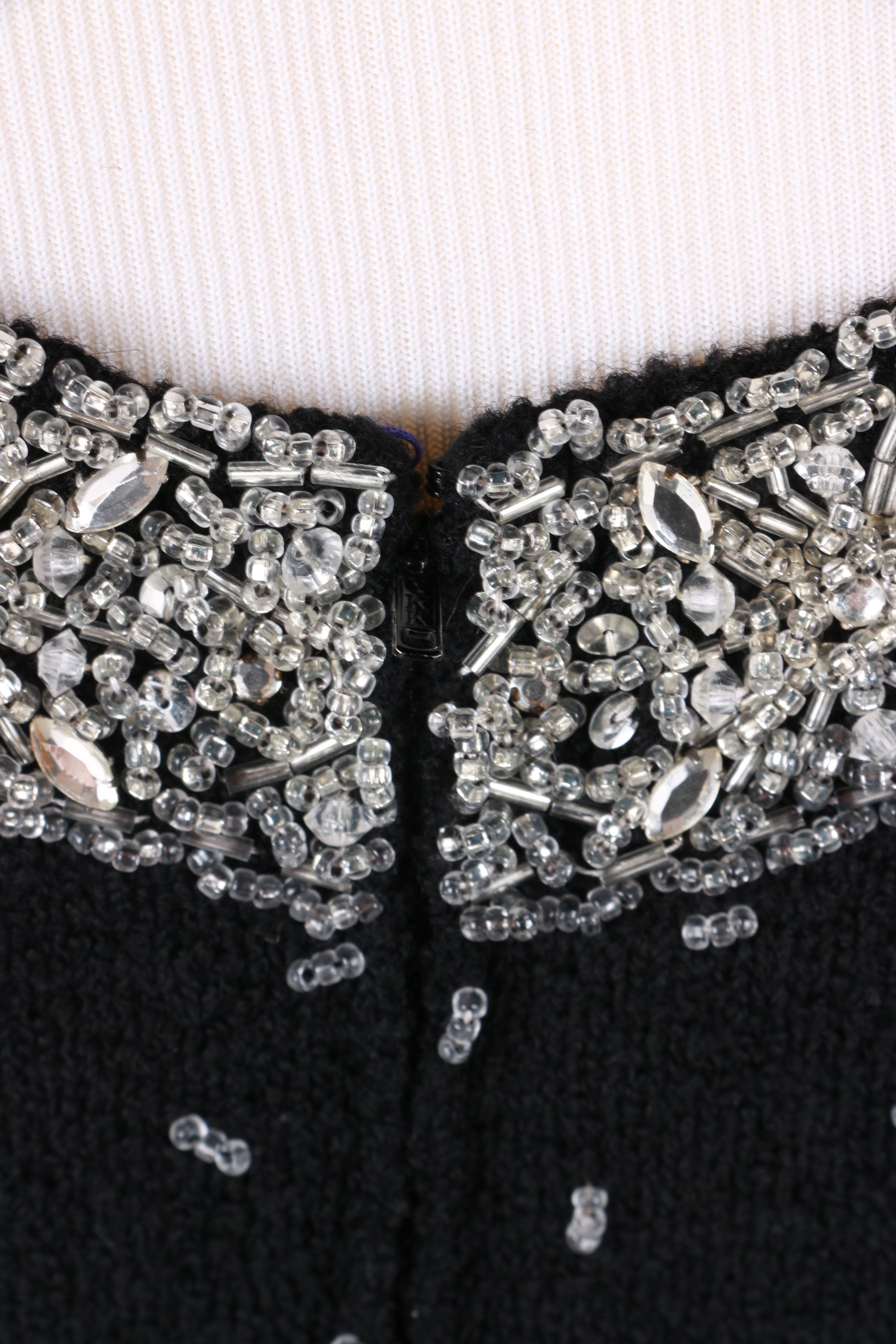 Vintage Beaded Wool Dress