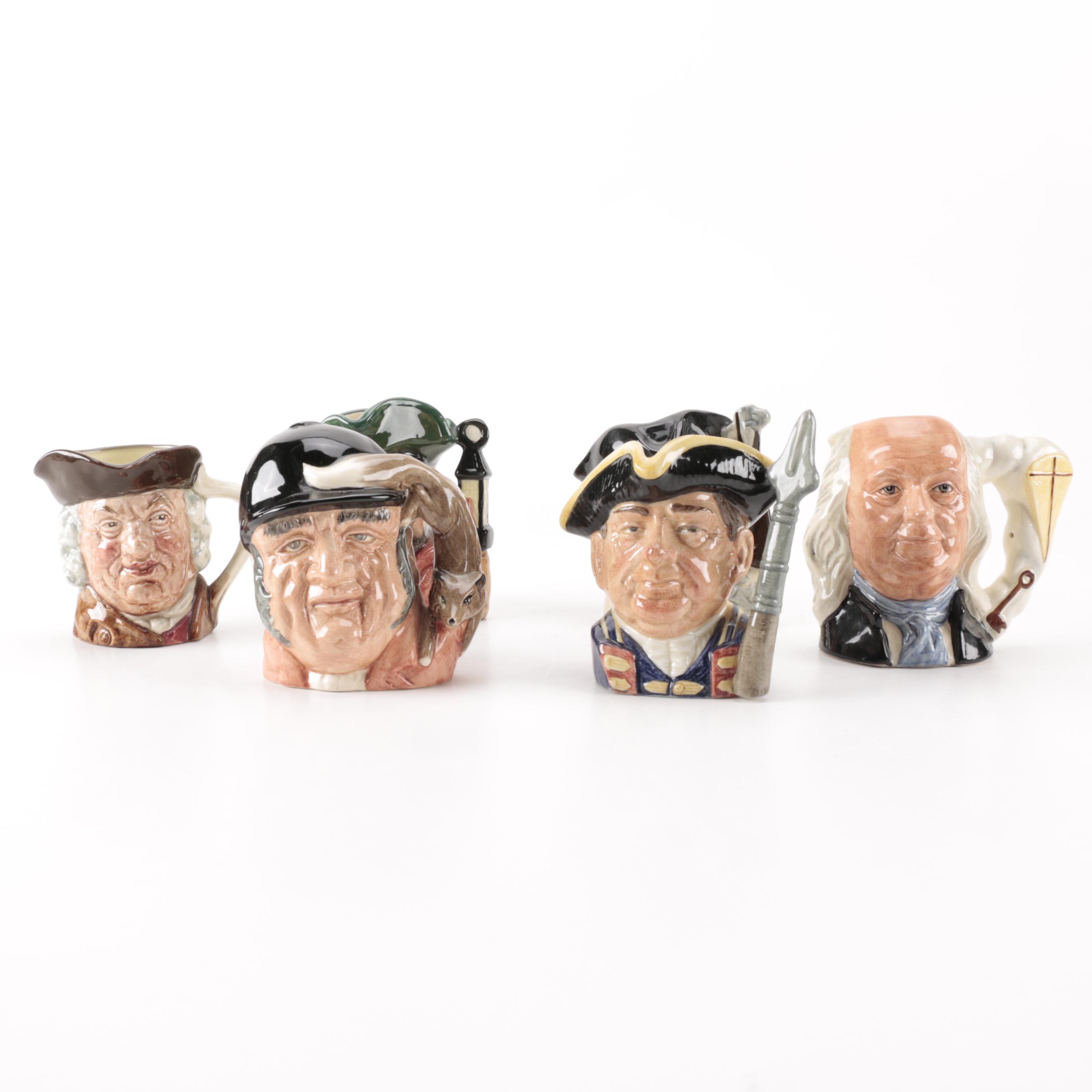 Royal Doulton Toby Jugs of Various Professionals
