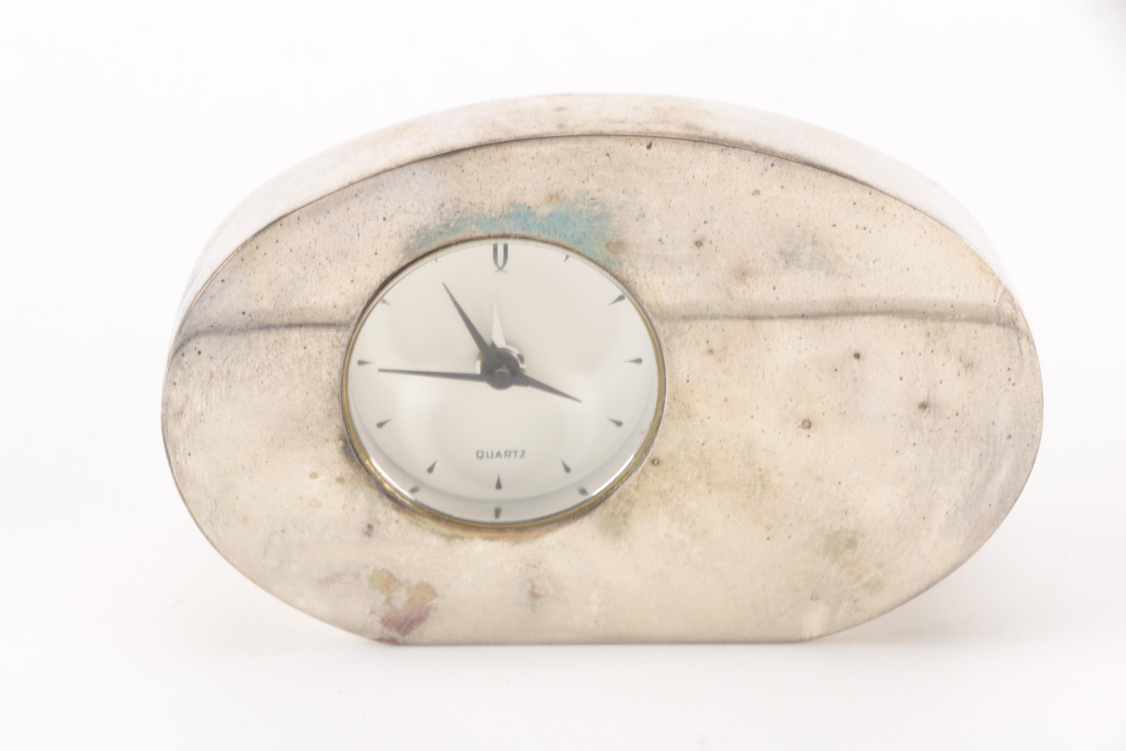 Small Metal Quartz Alarm Clock