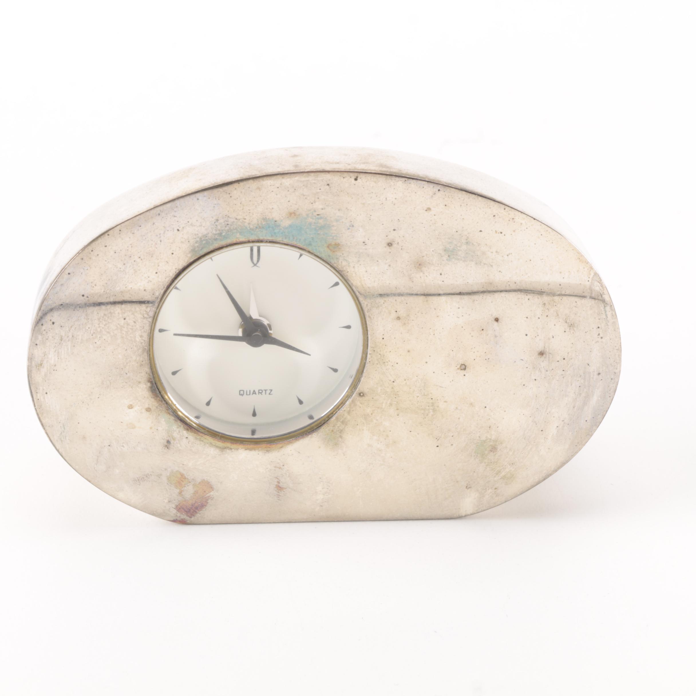 Small Metal Quartz Alarm Clock