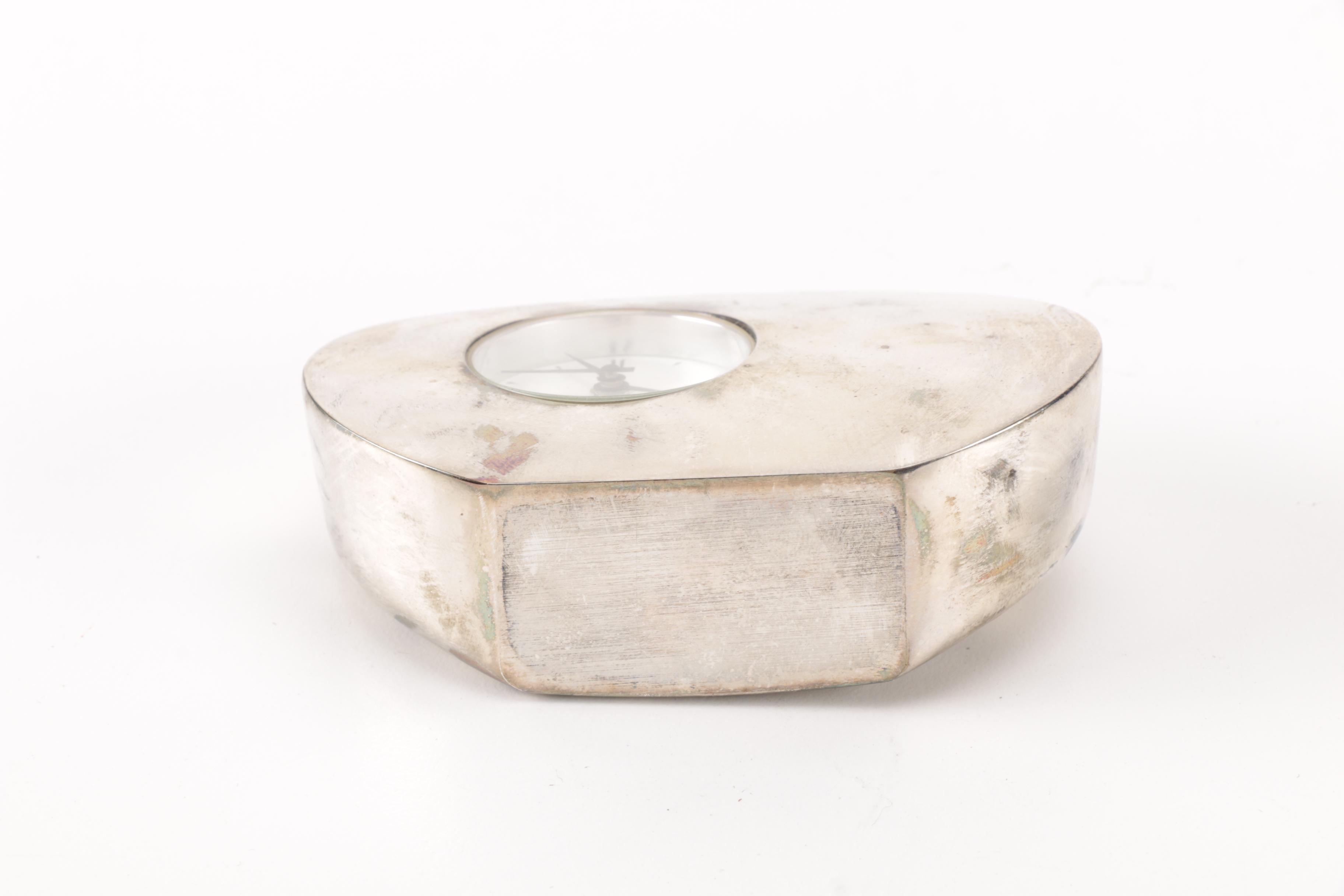 Small Metal Quartz Alarm Clock