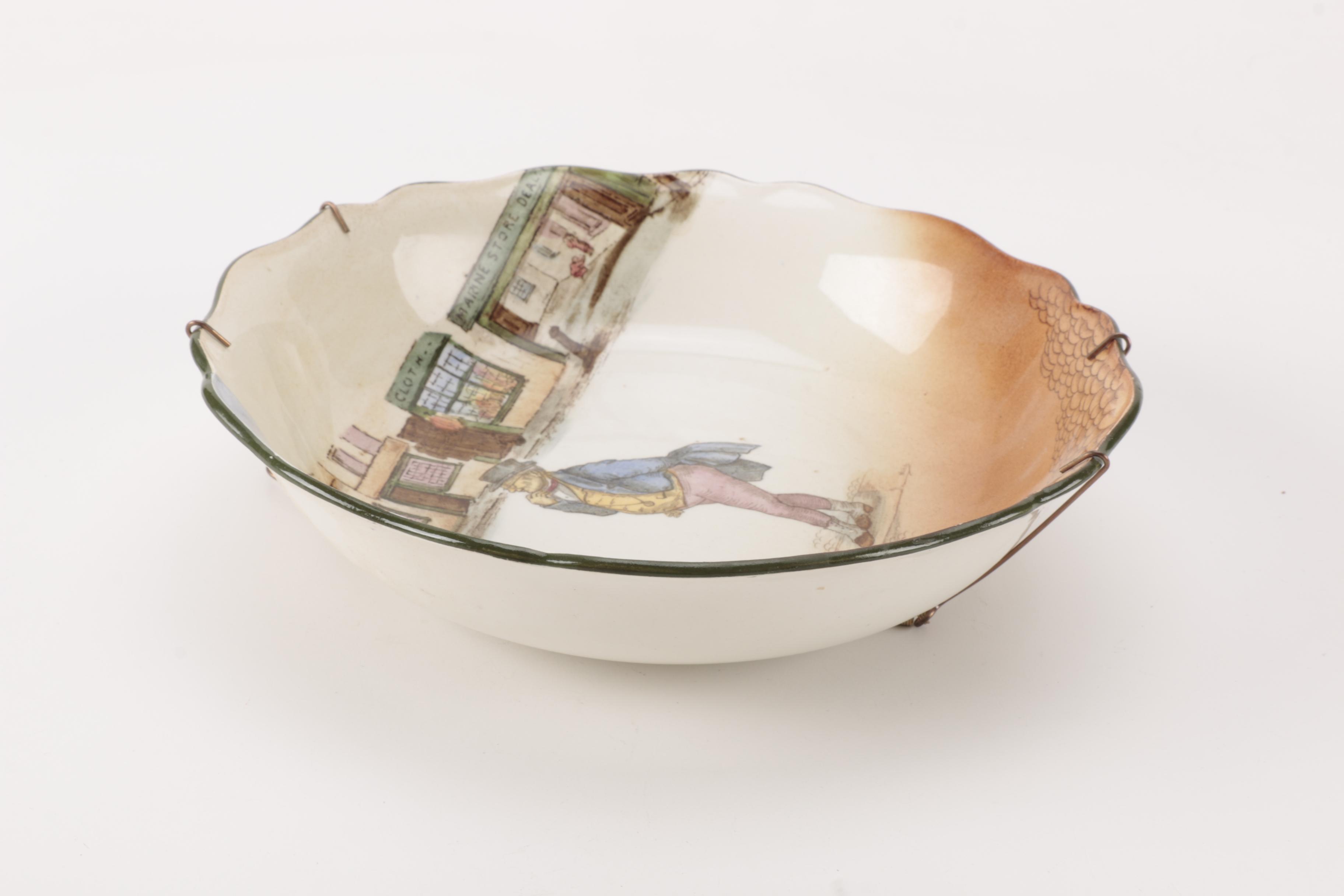 Royal Doulton "Dickens" Decorative Plate and Bowl