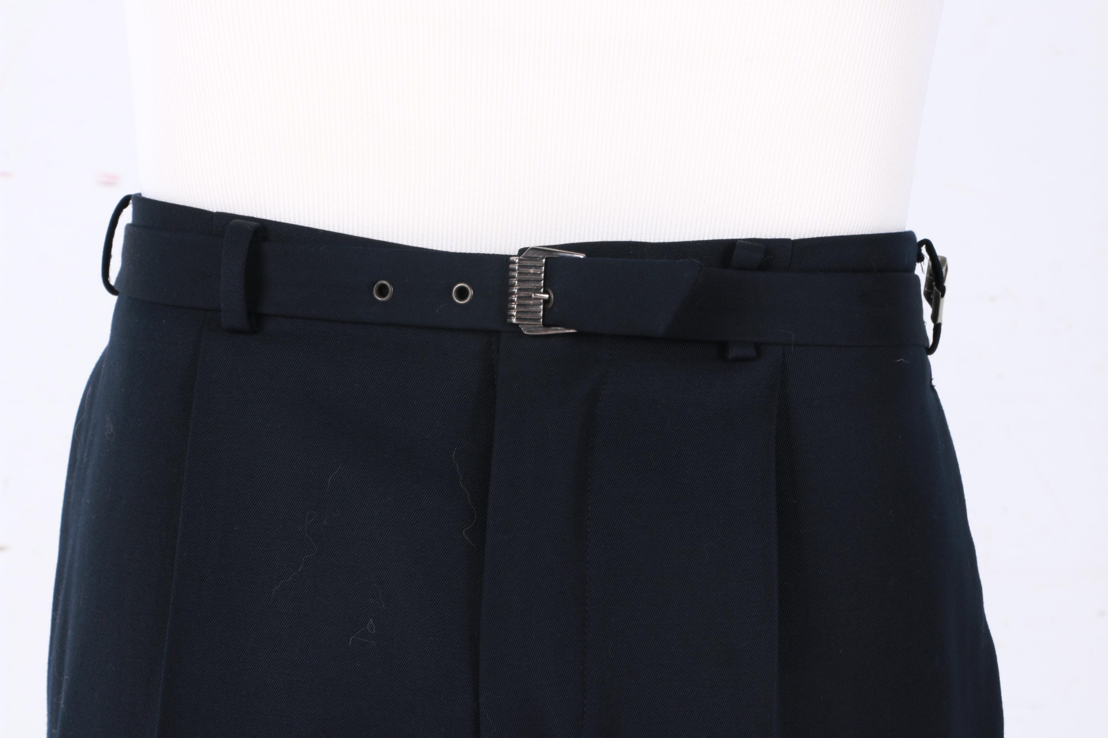 Women's Navy Blue Versace Trousers