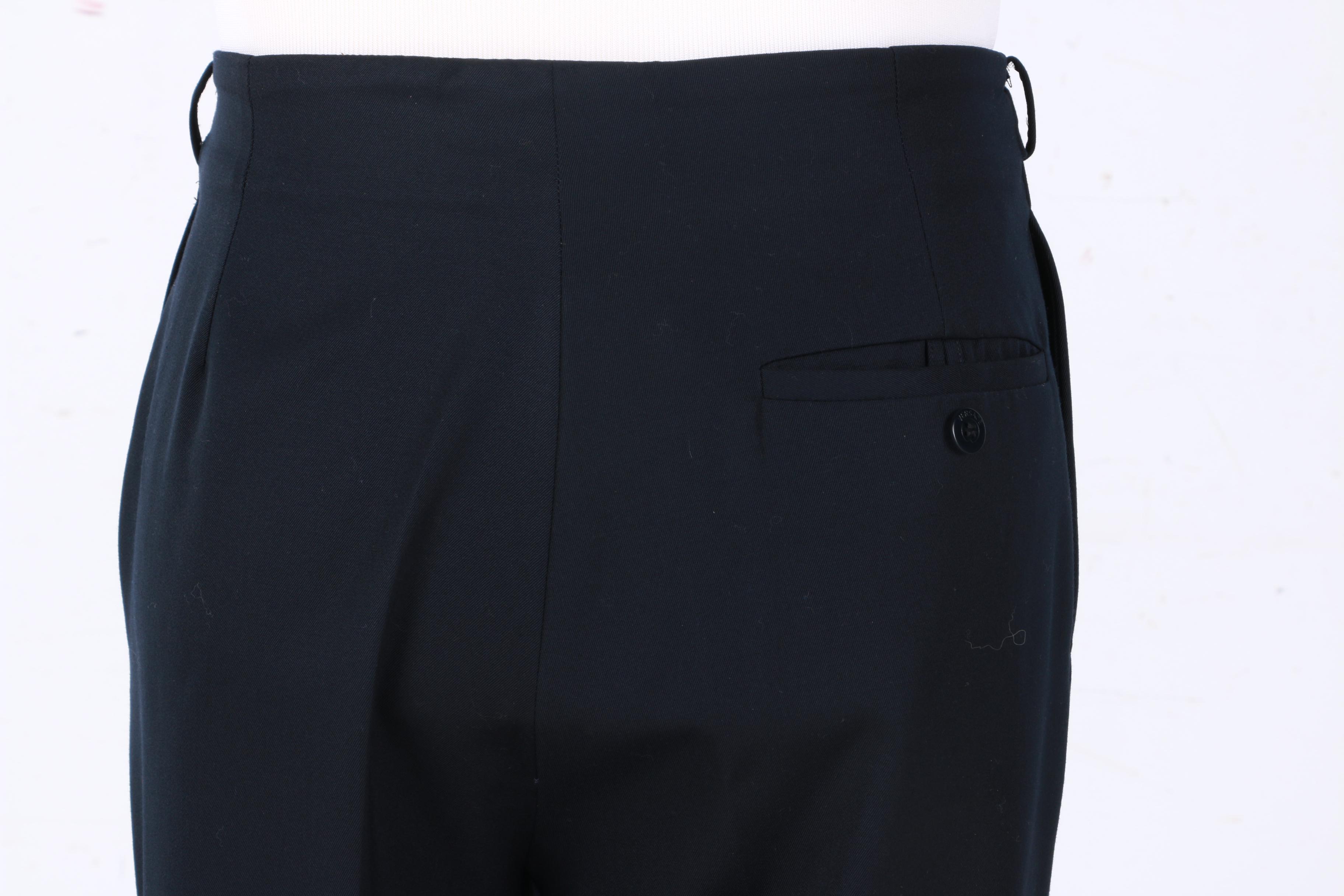 Women's Navy Blue Versace Trousers