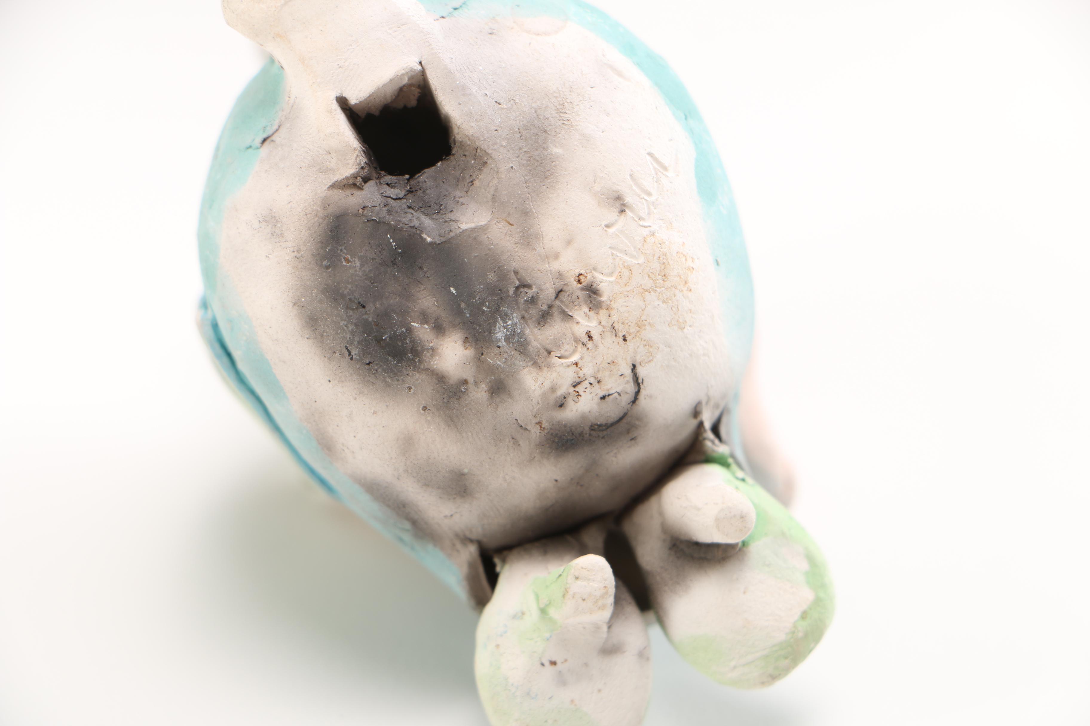 Chris Moses Art Pottery Whistle Figurines