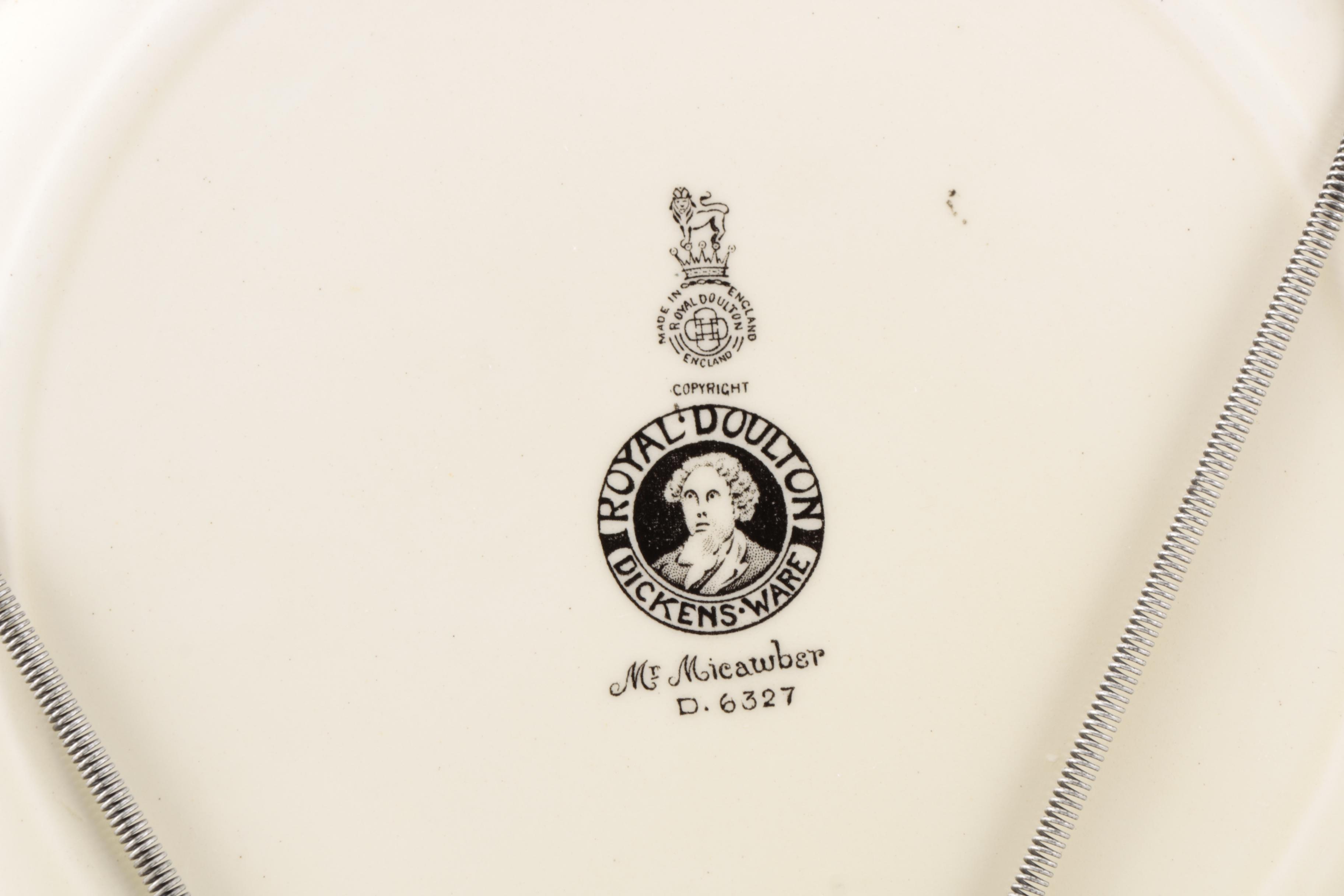 Royal Doulton Dickens Ware Collector's Plates of "David Copperfield" Characters