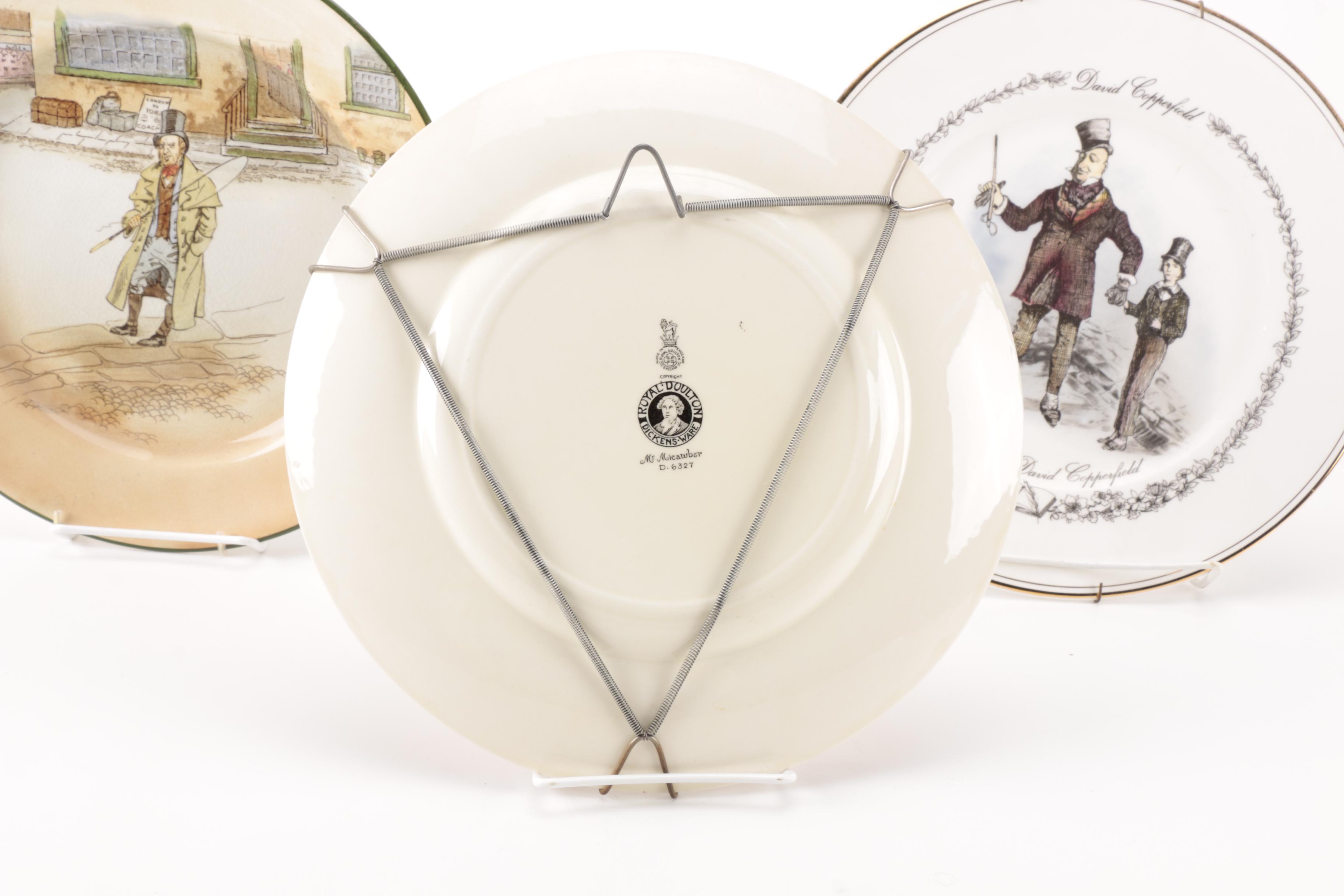 Royal Doulton Dickens Ware Collector's Plates of "David Copperfield" Characters