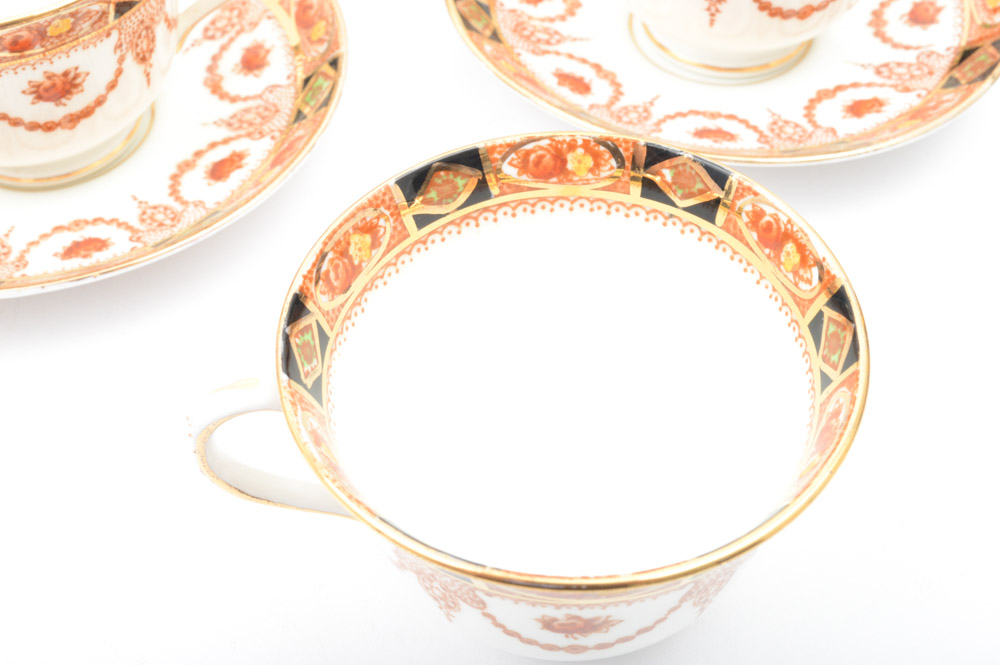 Royal Albert Crown China "Devon Black" Dinnerware