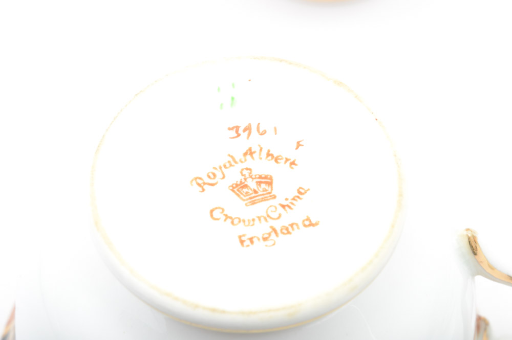 Royal Albert Crown China "Devon Black" Dinnerware