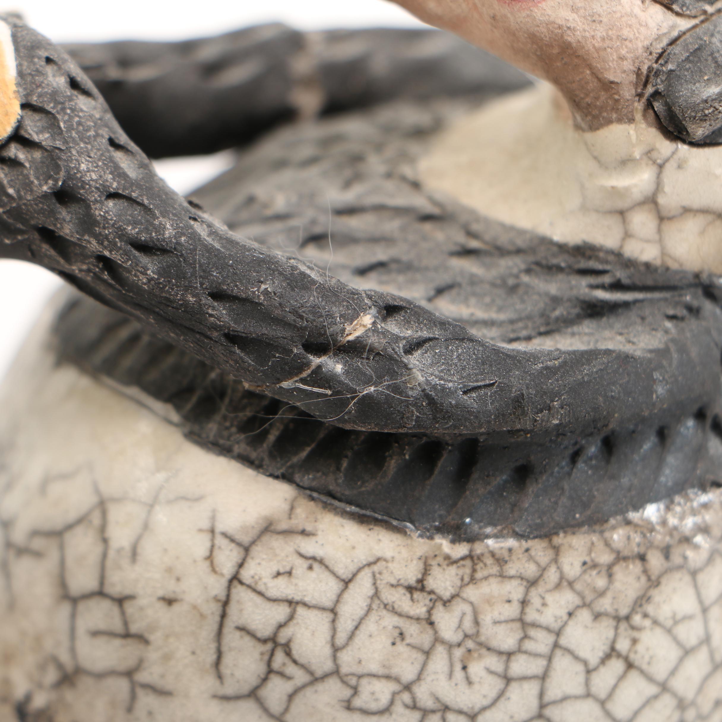 Chris Moses Art Pottery Animal  Whistle Figurines