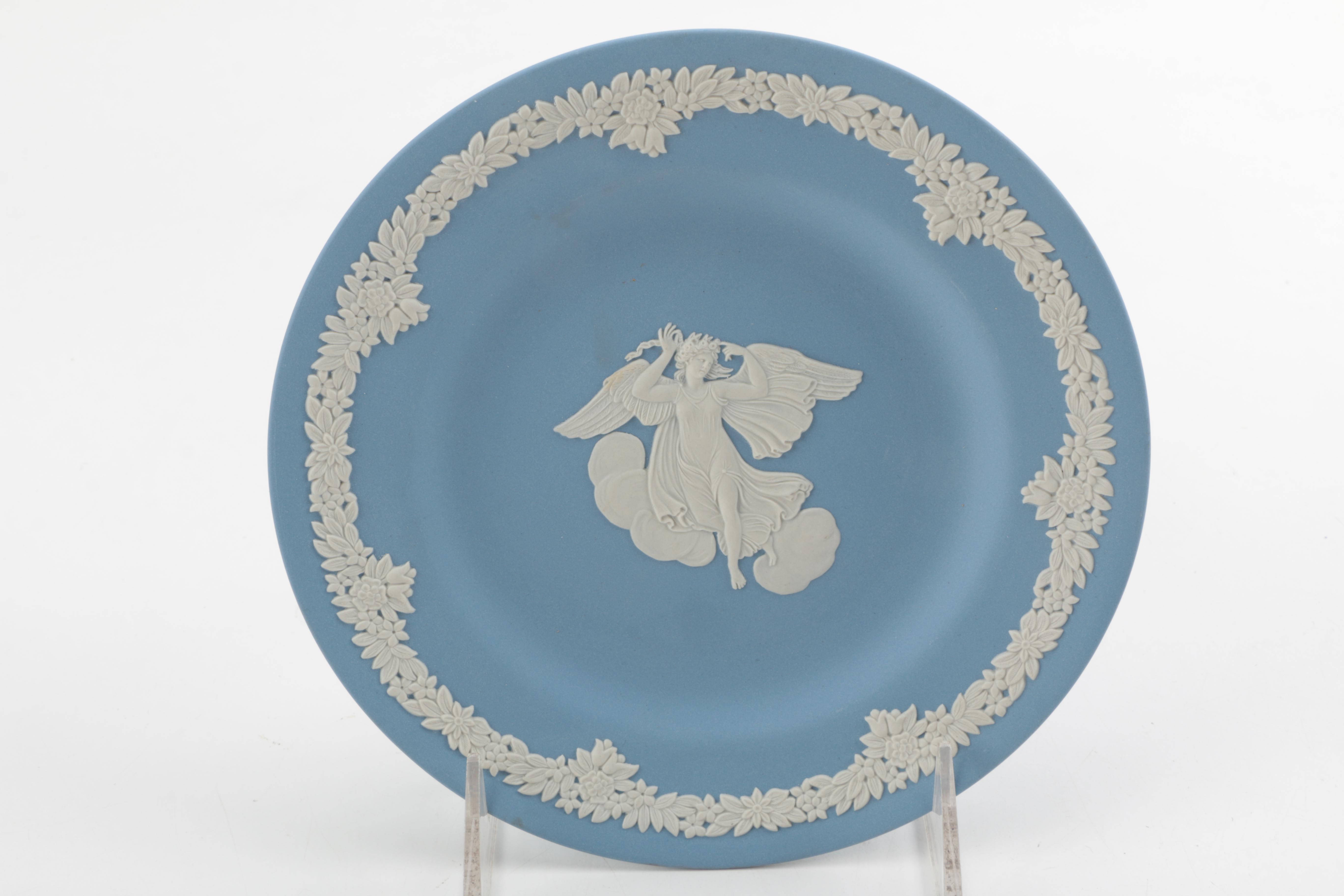 Wedgwood Blue Jasper Spill Vase and Others