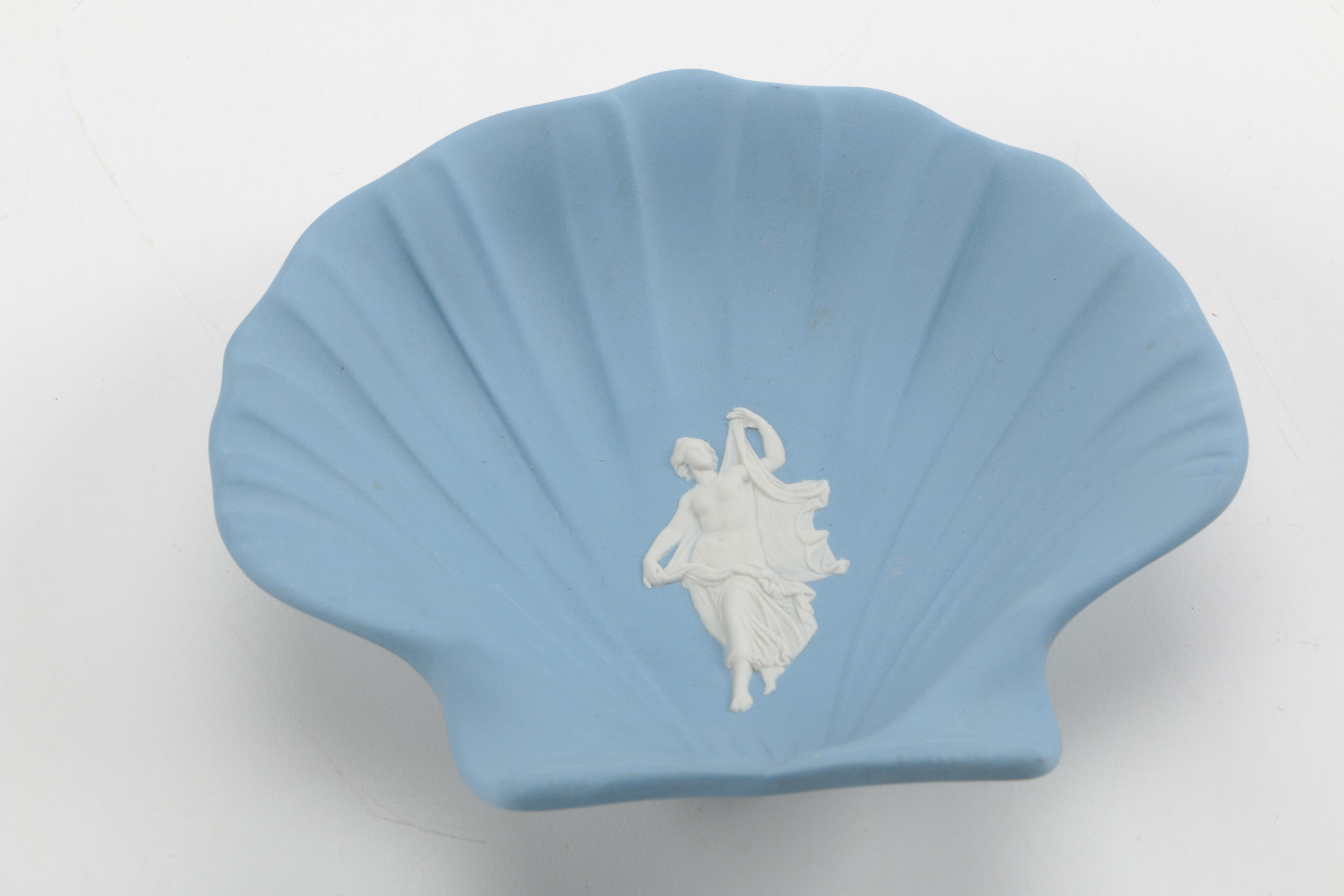 Wedgwood Blue Jasper Spill Vase and Others