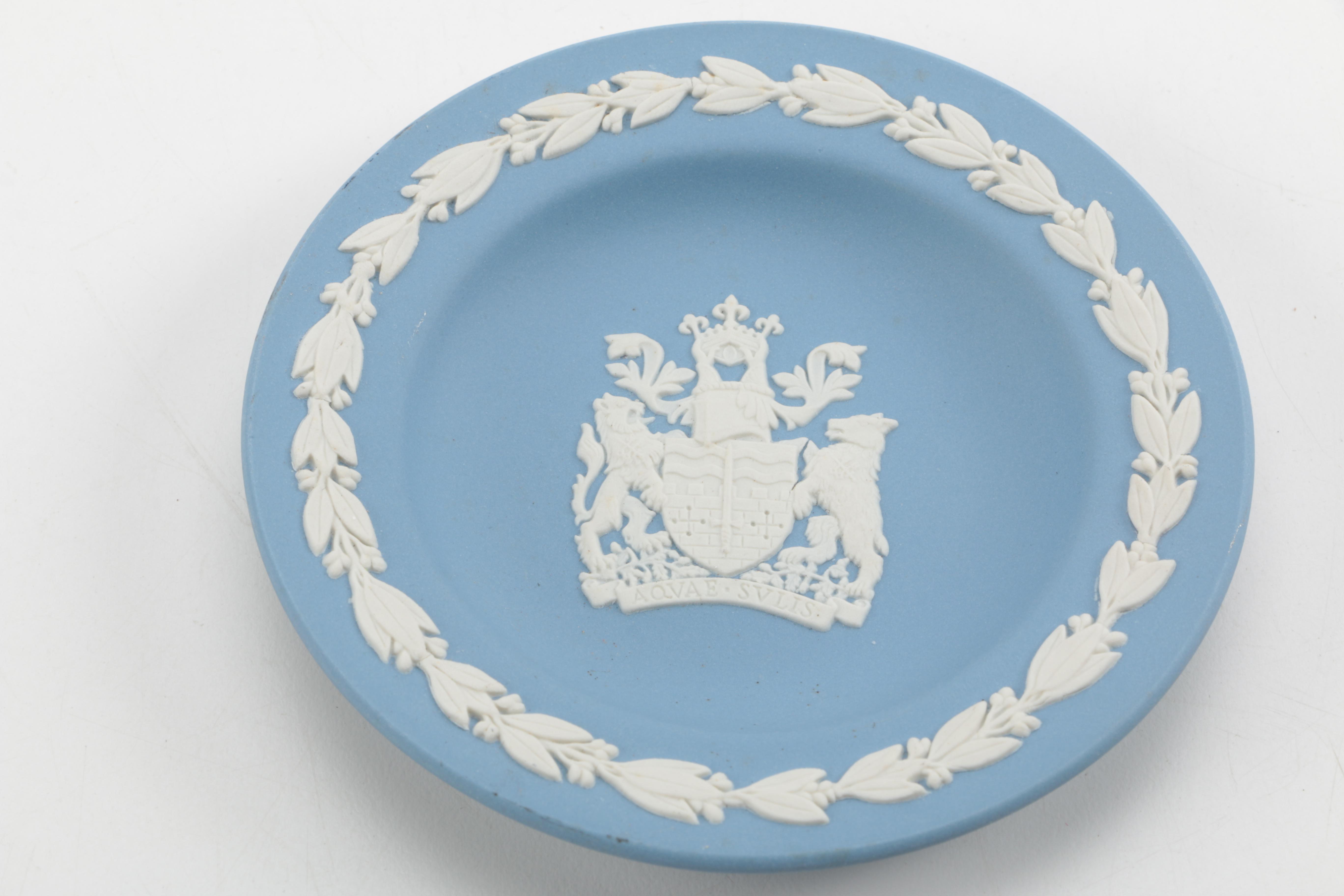 Wedgwood Blue Jasper Spill Vase and Others