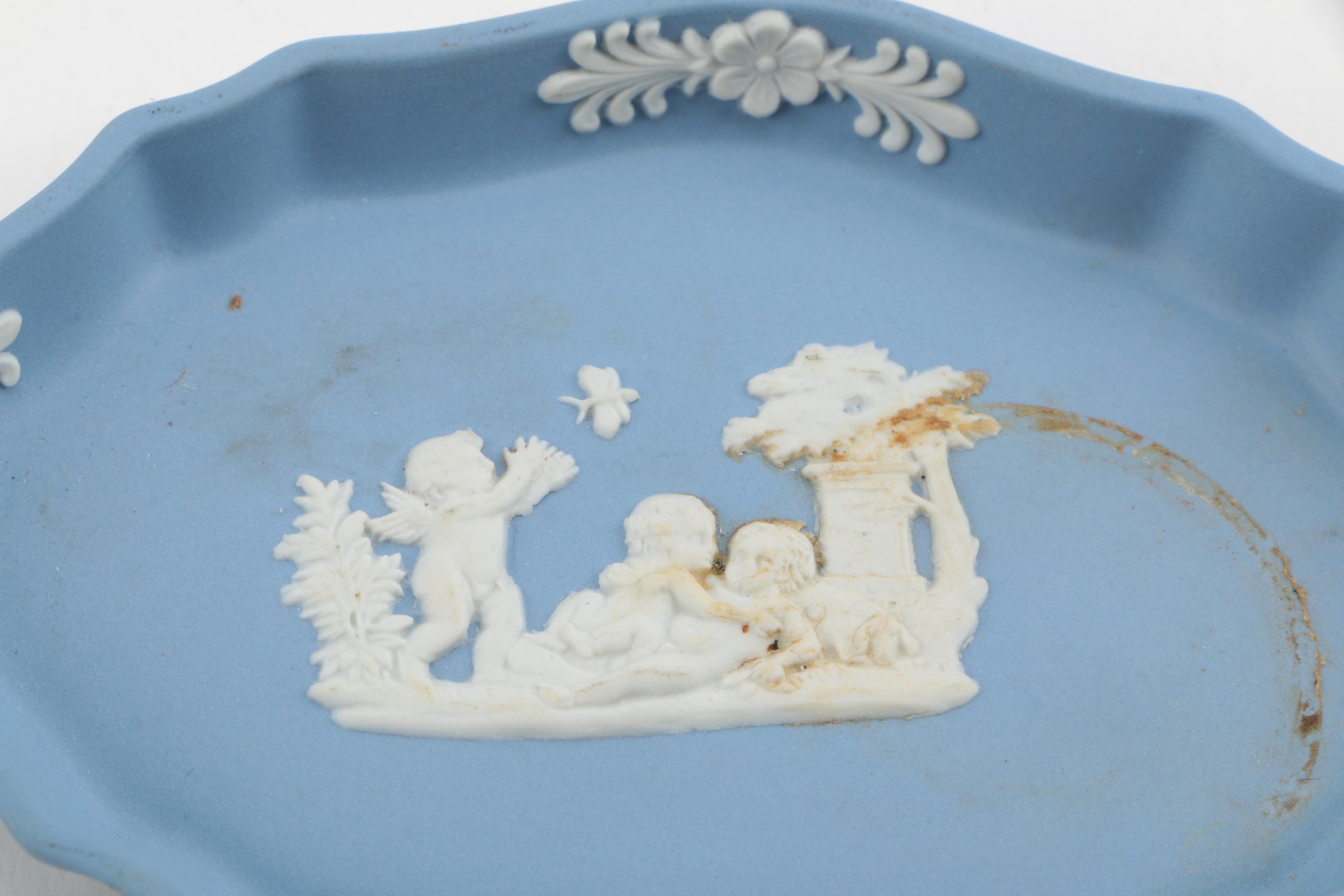 Wedgwood Blue Jasper Spill Vase and Others