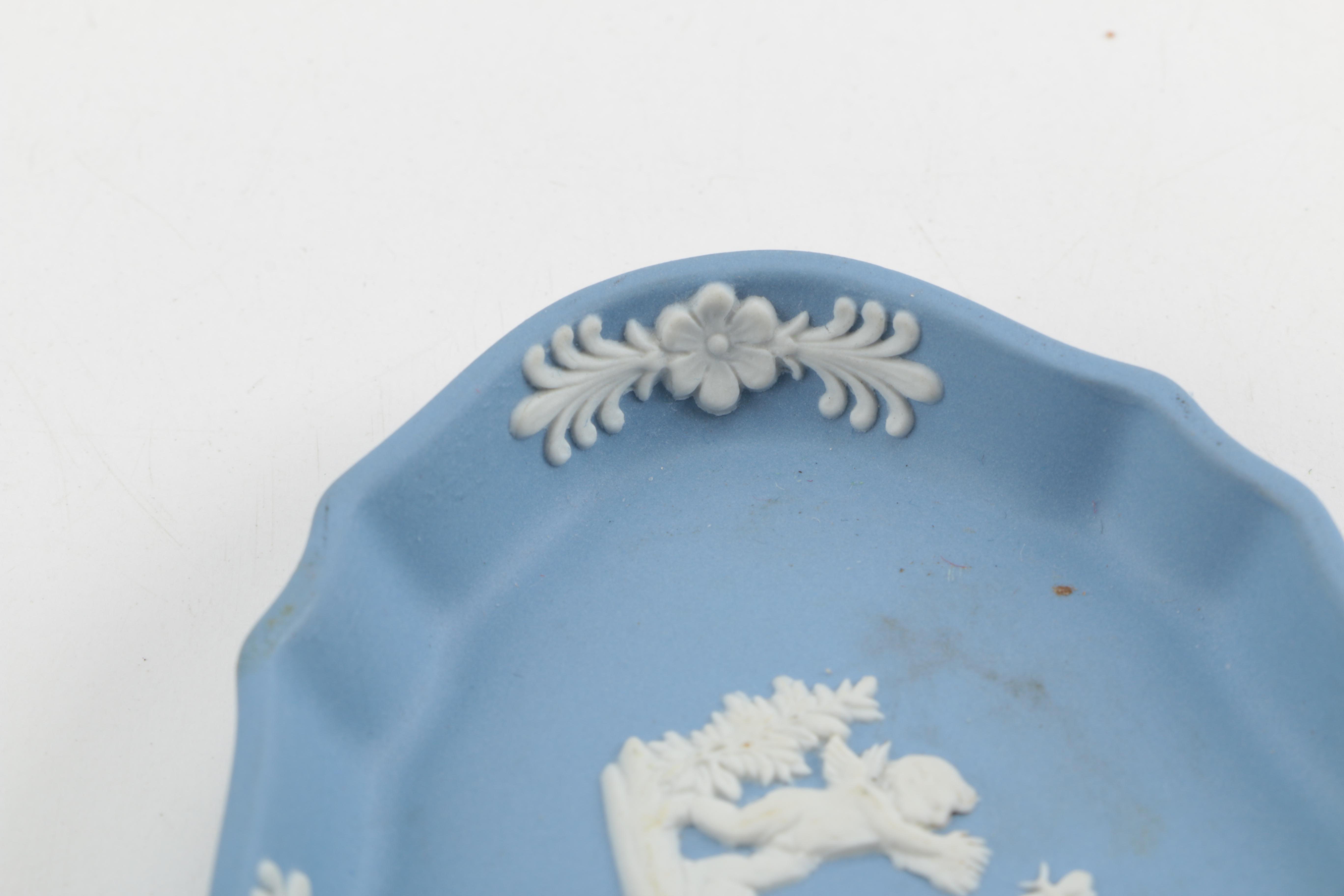 Wedgwood Blue Jasper Spill Vase and Others