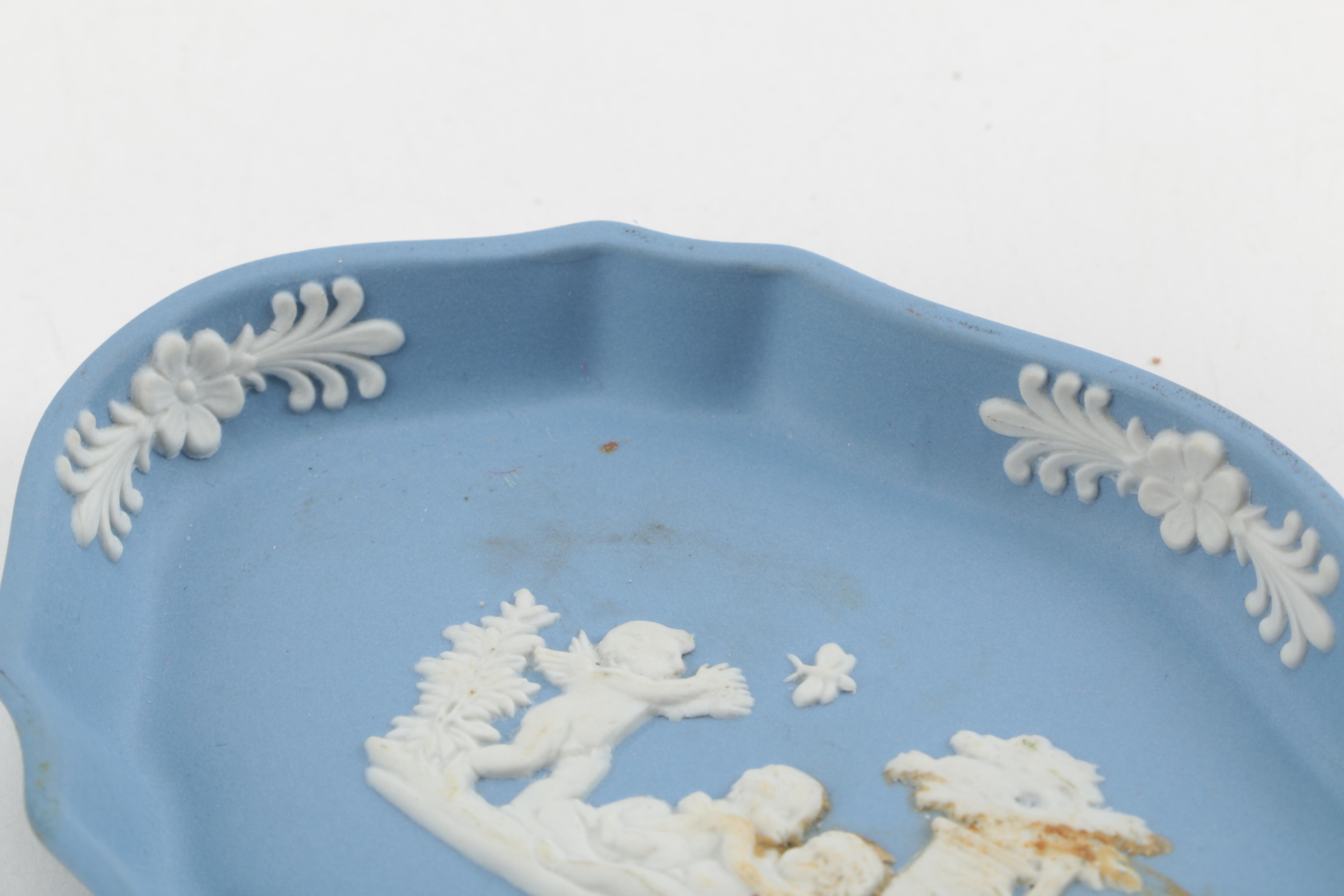 Wedgwood Blue Jasper Spill Vase and Others