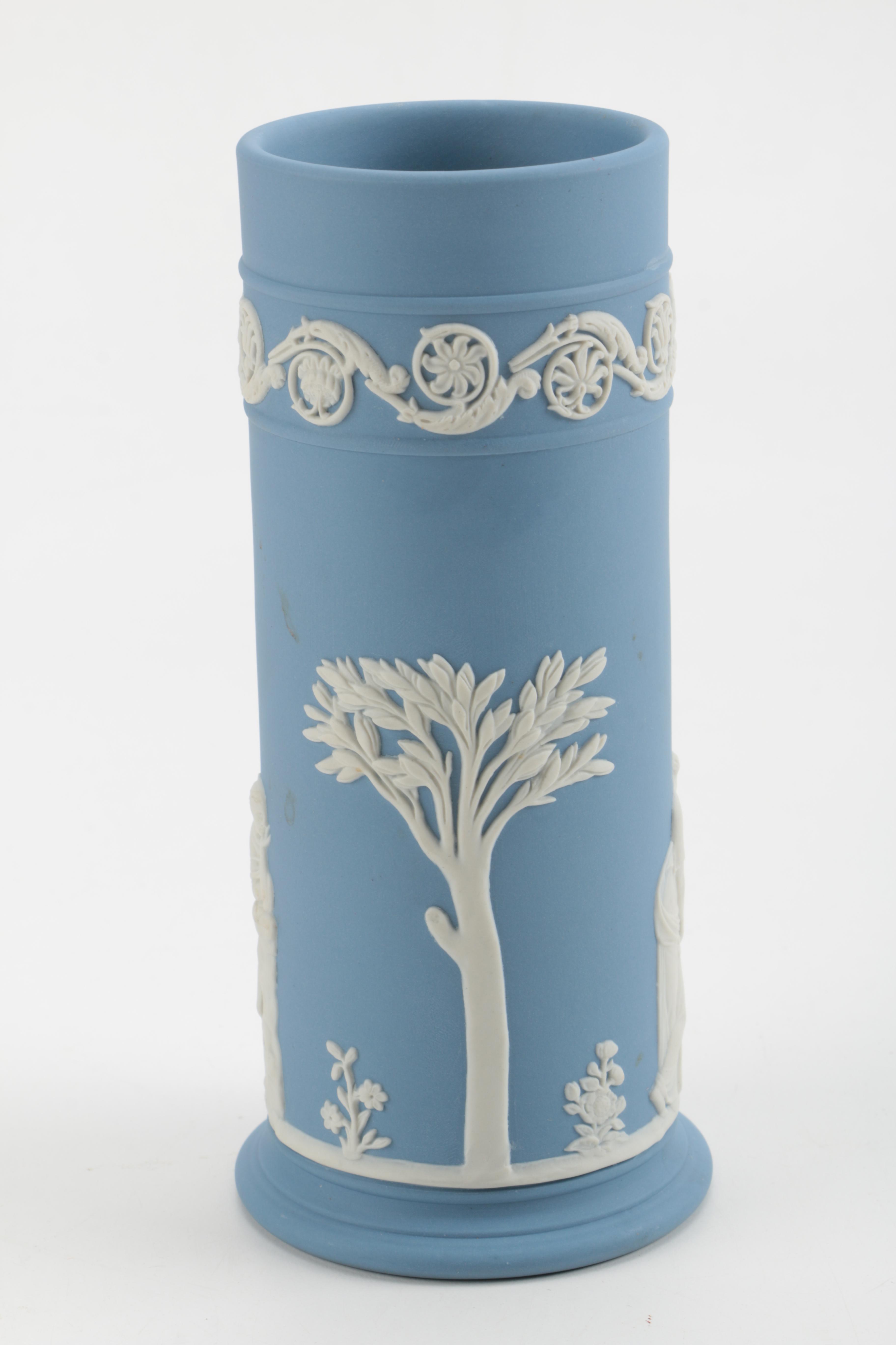 Wedgwood Blue Jasper Spill Vase and Others