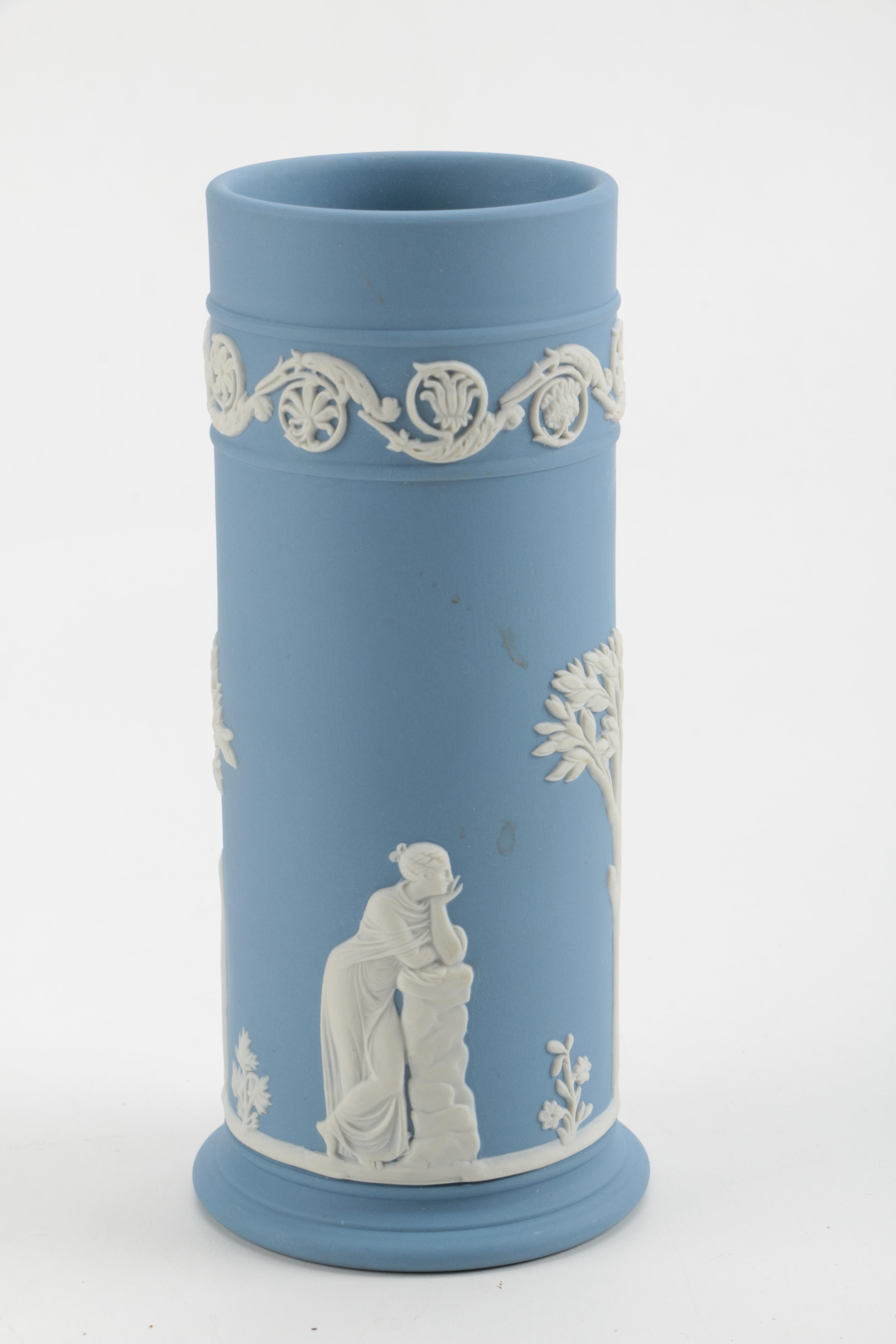 Wedgwood Blue Jasper Spill Vase and Others