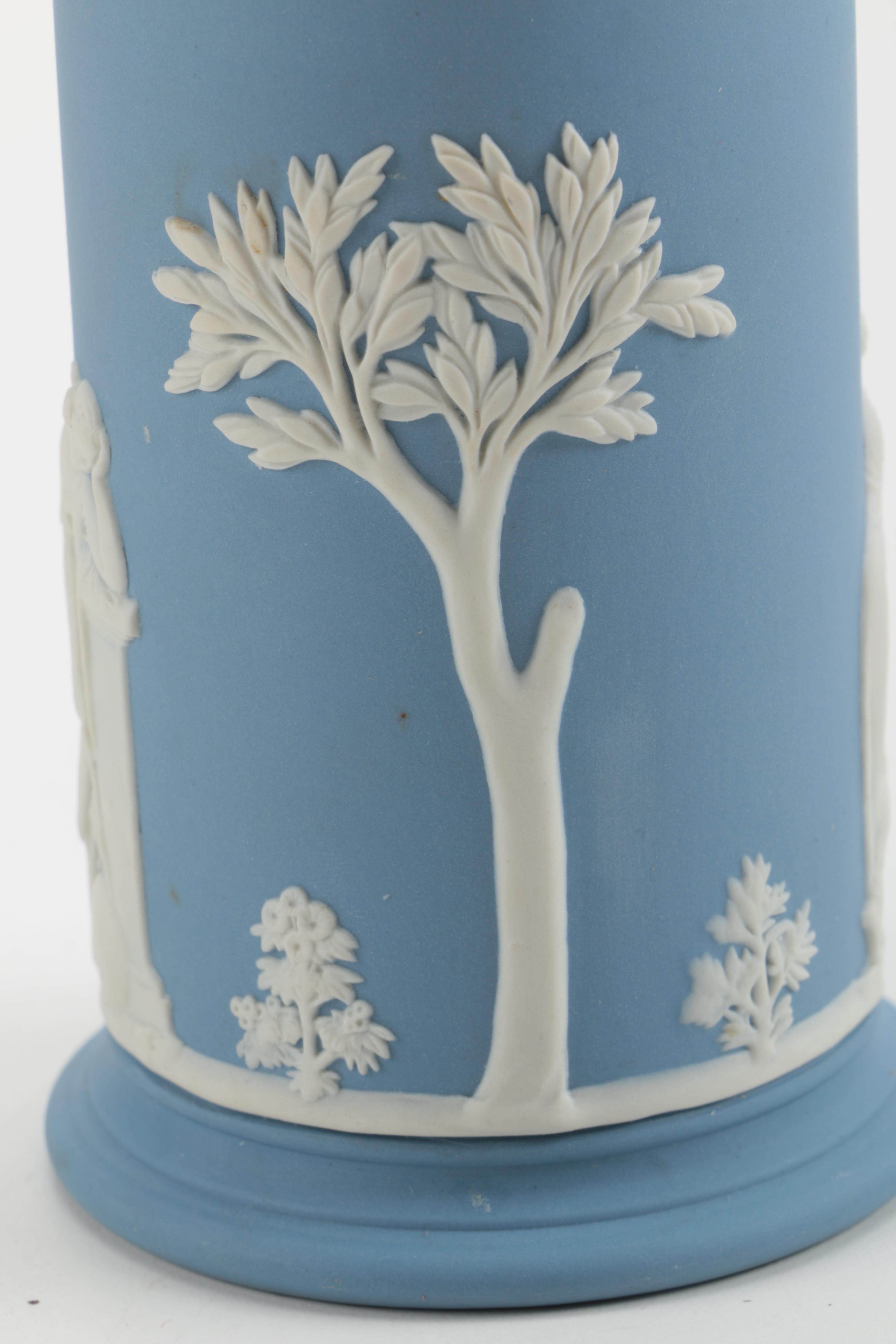 Wedgwood Blue Jasper Spill Vase and Others