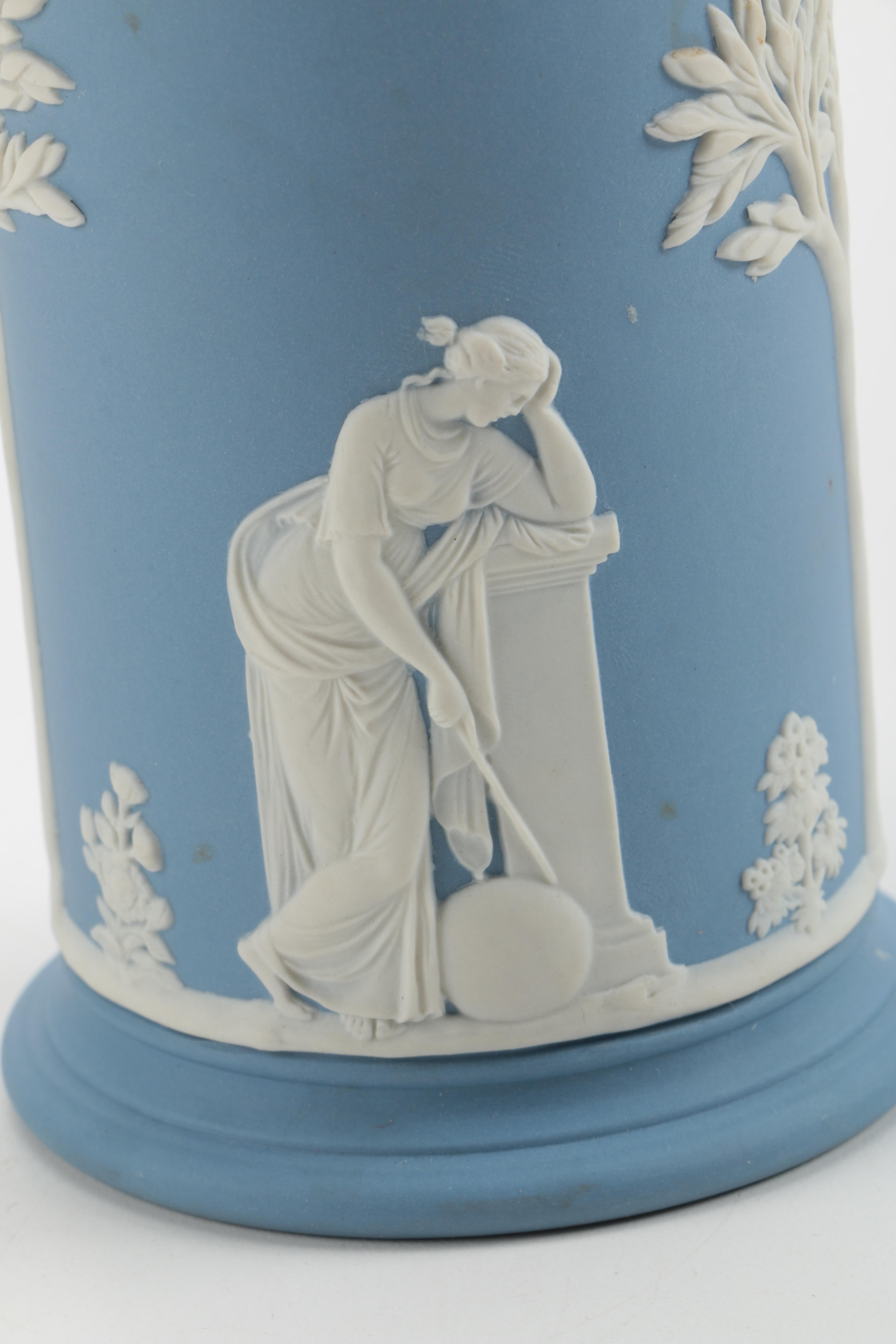 Wedgwood Blue Jasper Spill Vase and Others