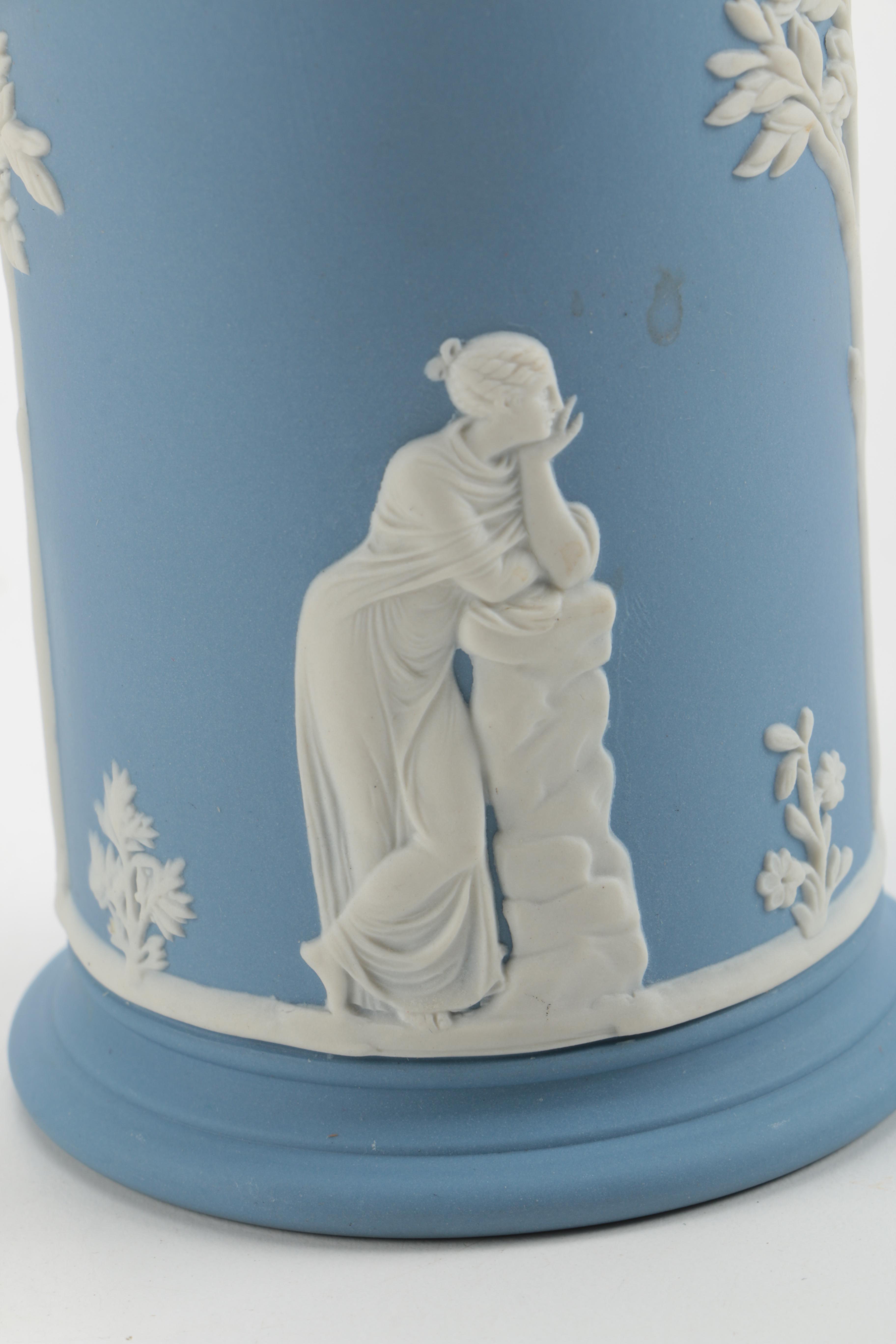 Wedgwood Blue Jasper Spill Vase and Others
