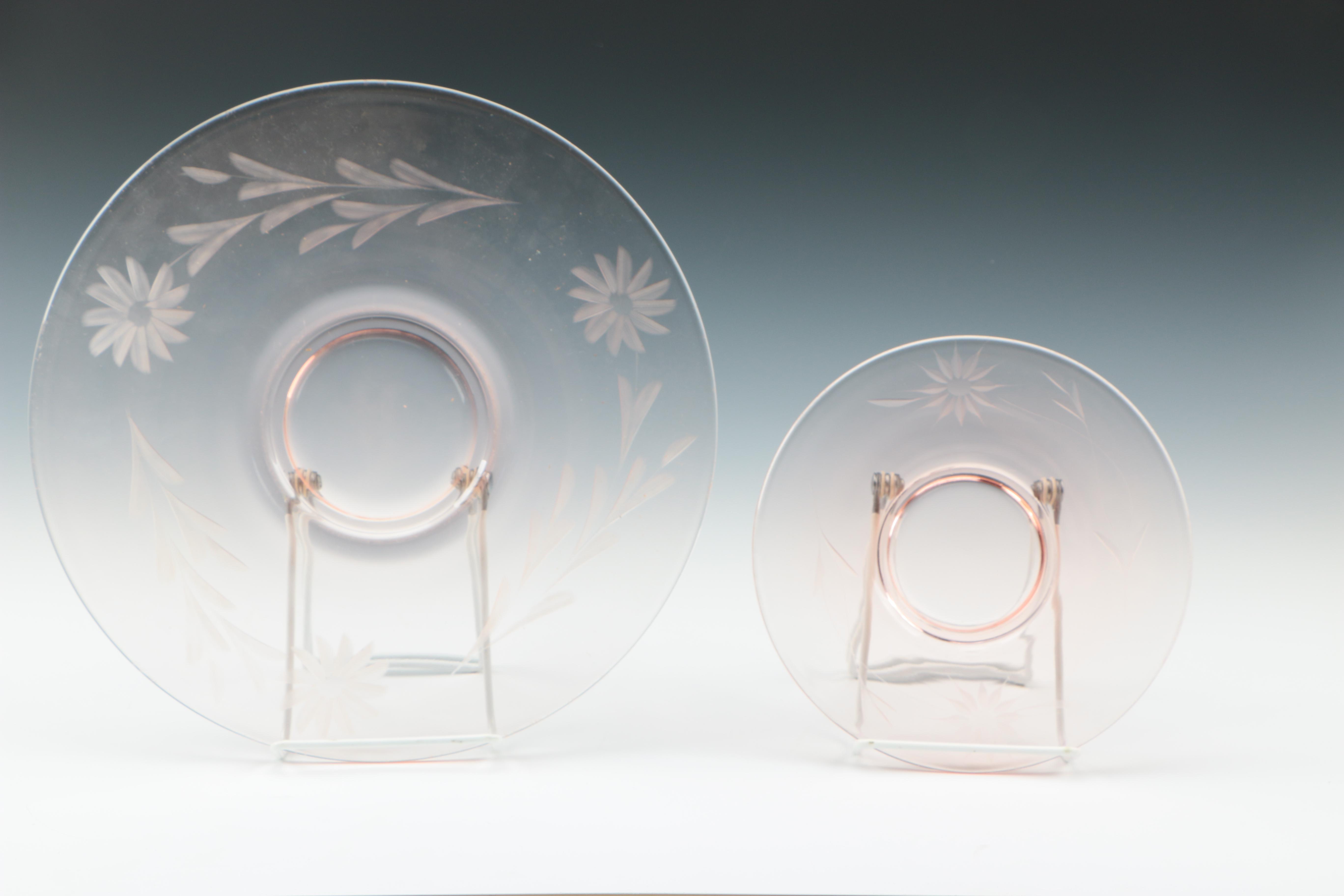 Vintage Jeanette "Holiday Pink" Pink Depression Glass