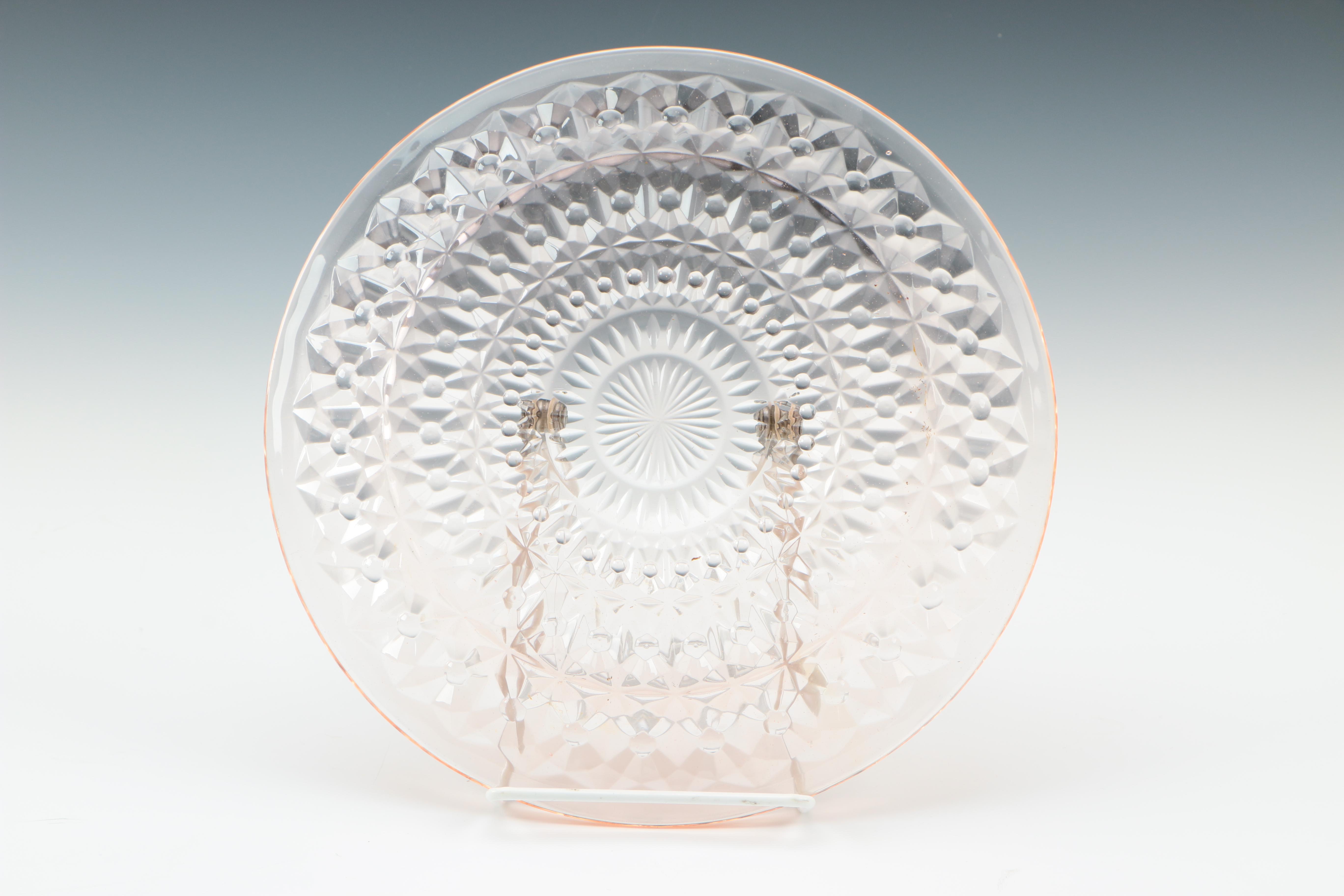 Vintage Jeanette "Holiday Pink" Pink Depression Glass