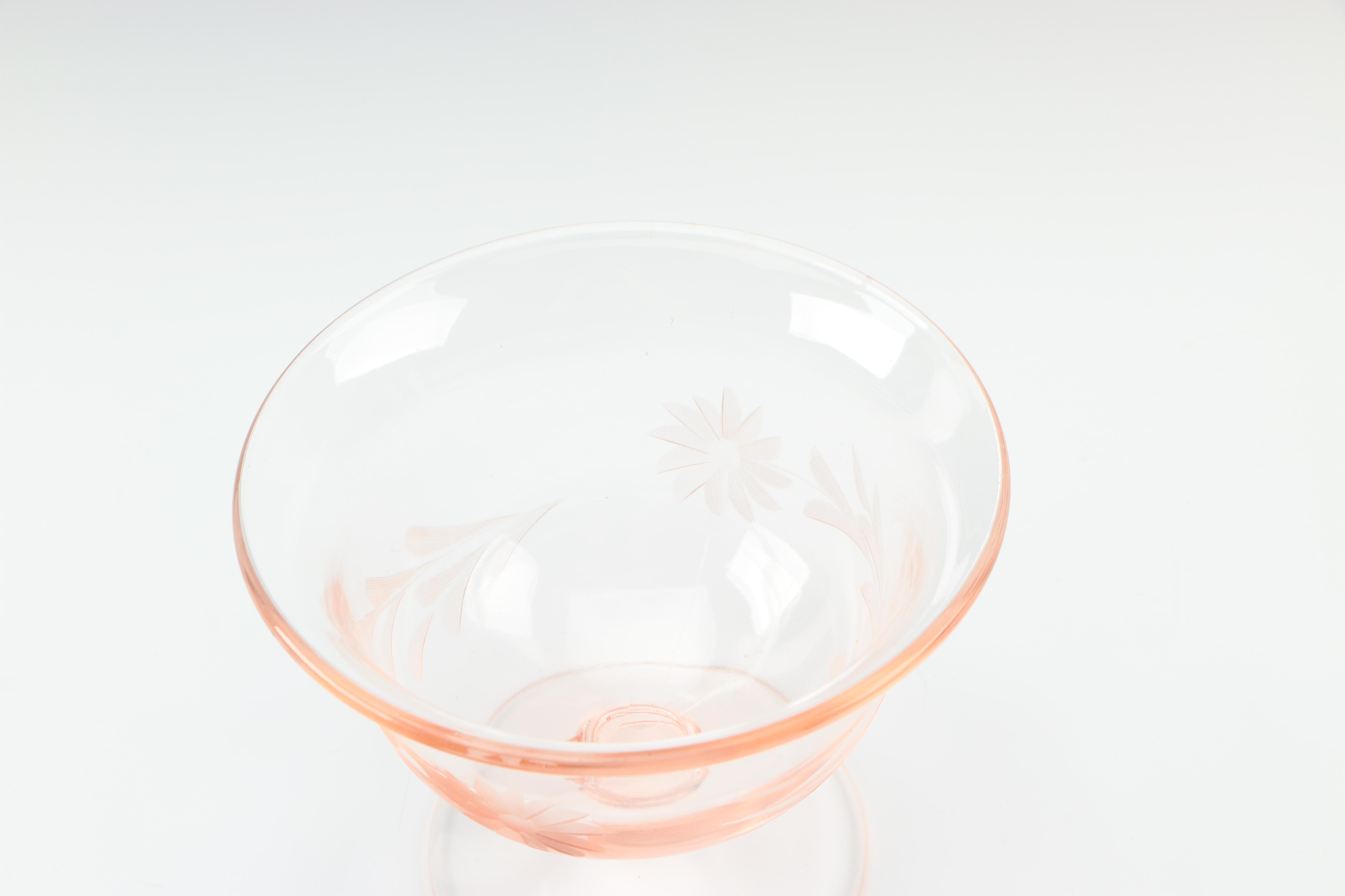 Vintage Jeanette "Holiday Pink" Pink Depression Glass