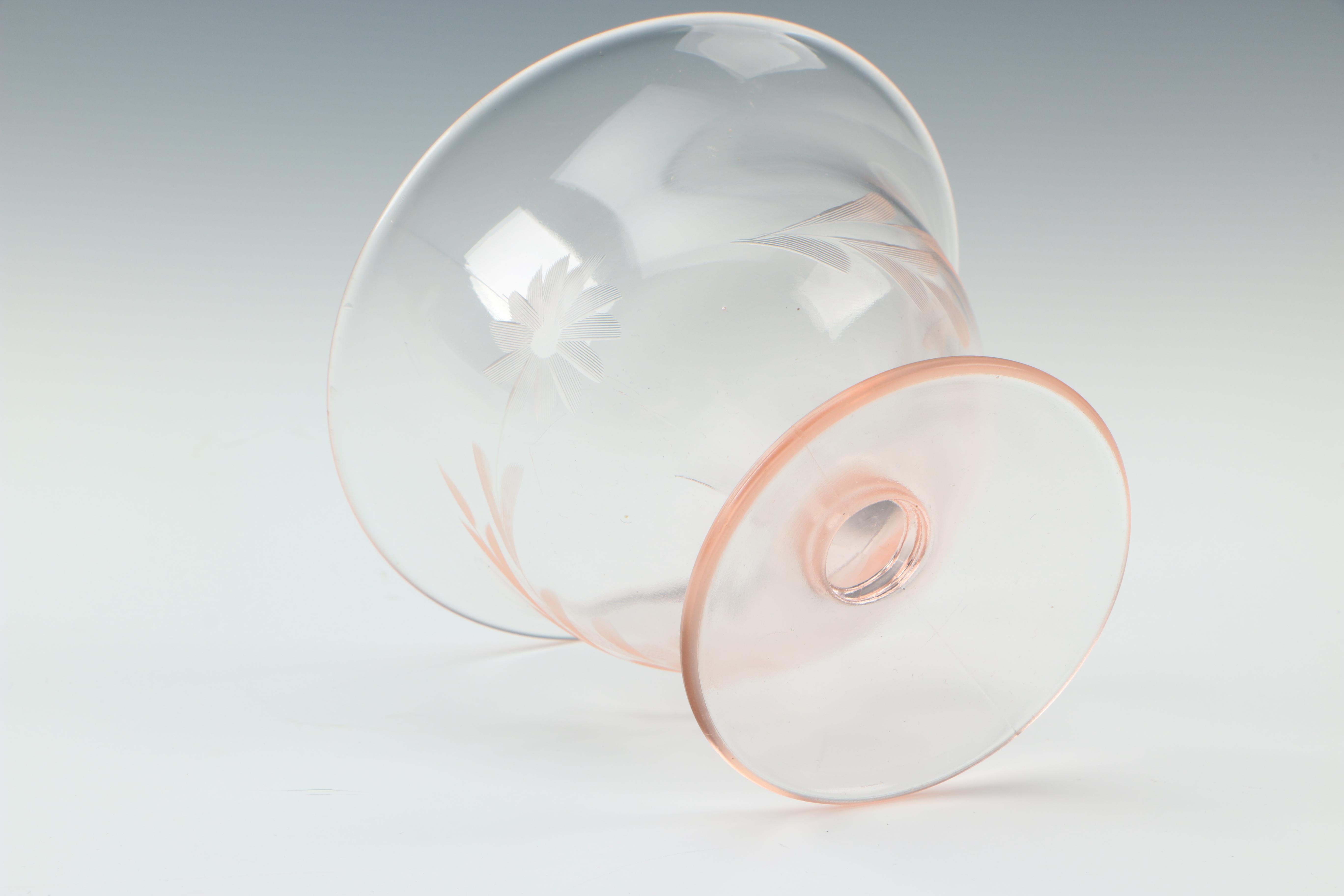 Vintage Jeanette "Holiday Pink" Pink Depression Glass