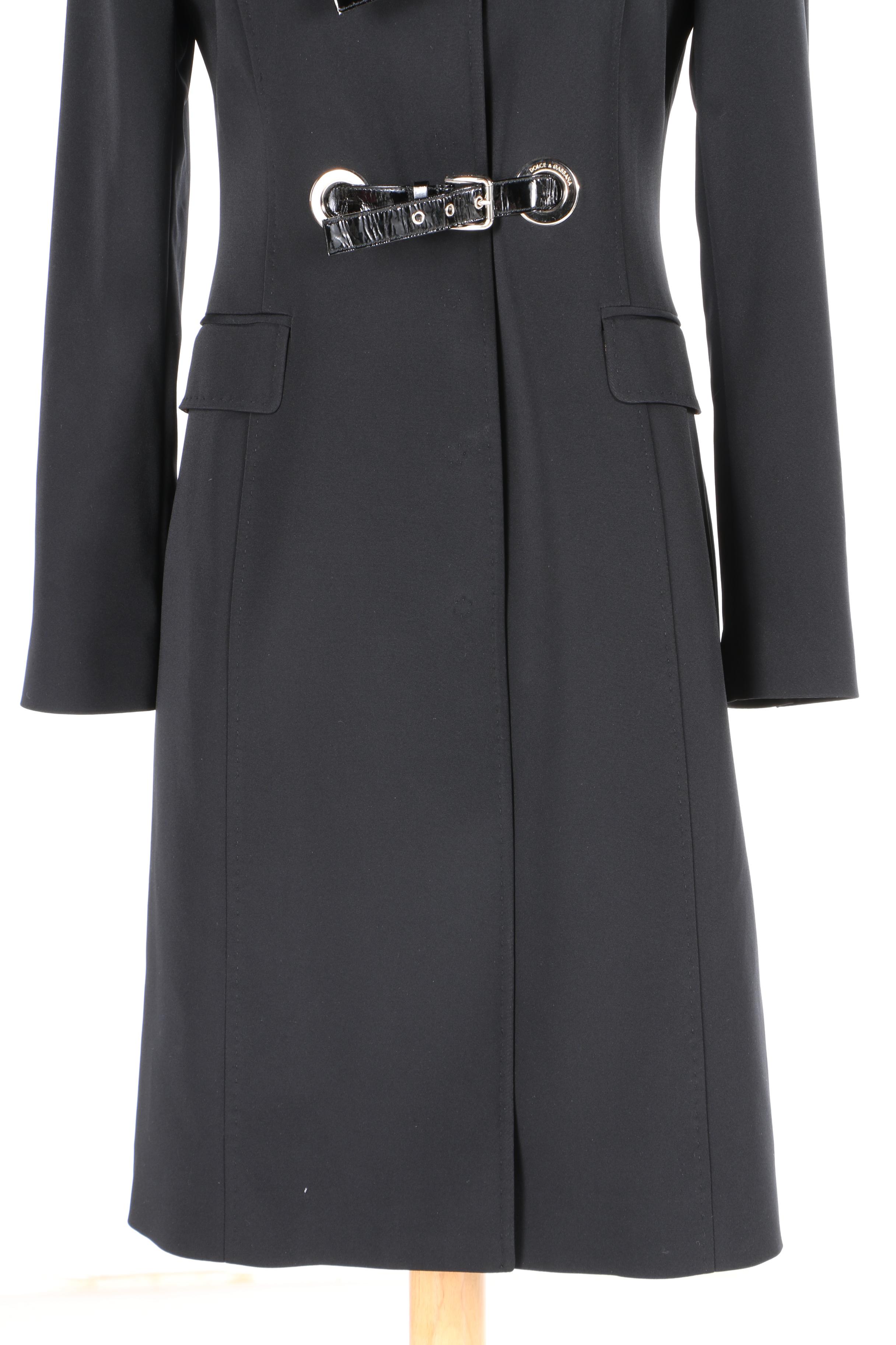 Dolce & Gabbana Coat with Leopard Print Lining