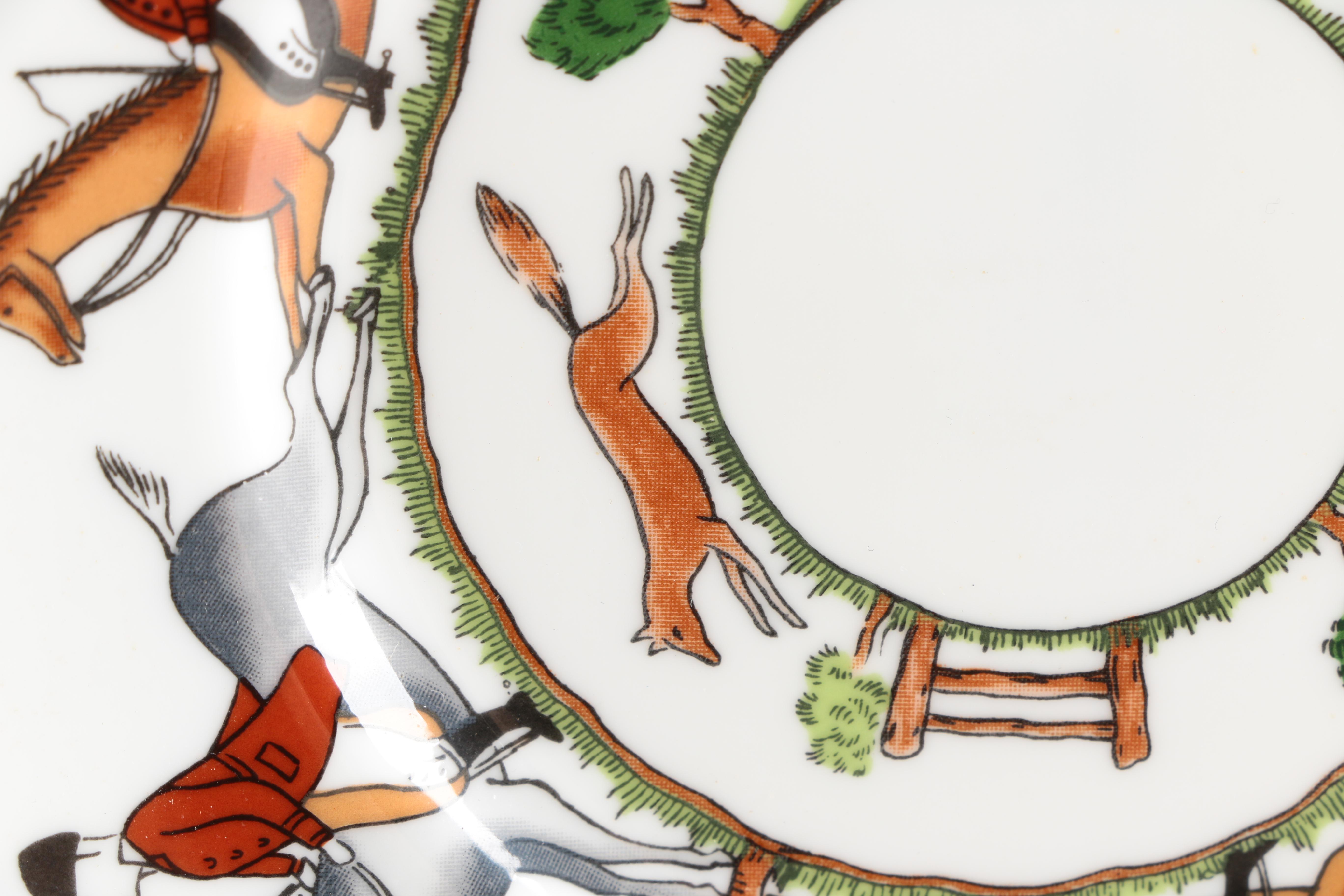 Group of Wedgwood Equestrian China Including "Hunting Scenes"