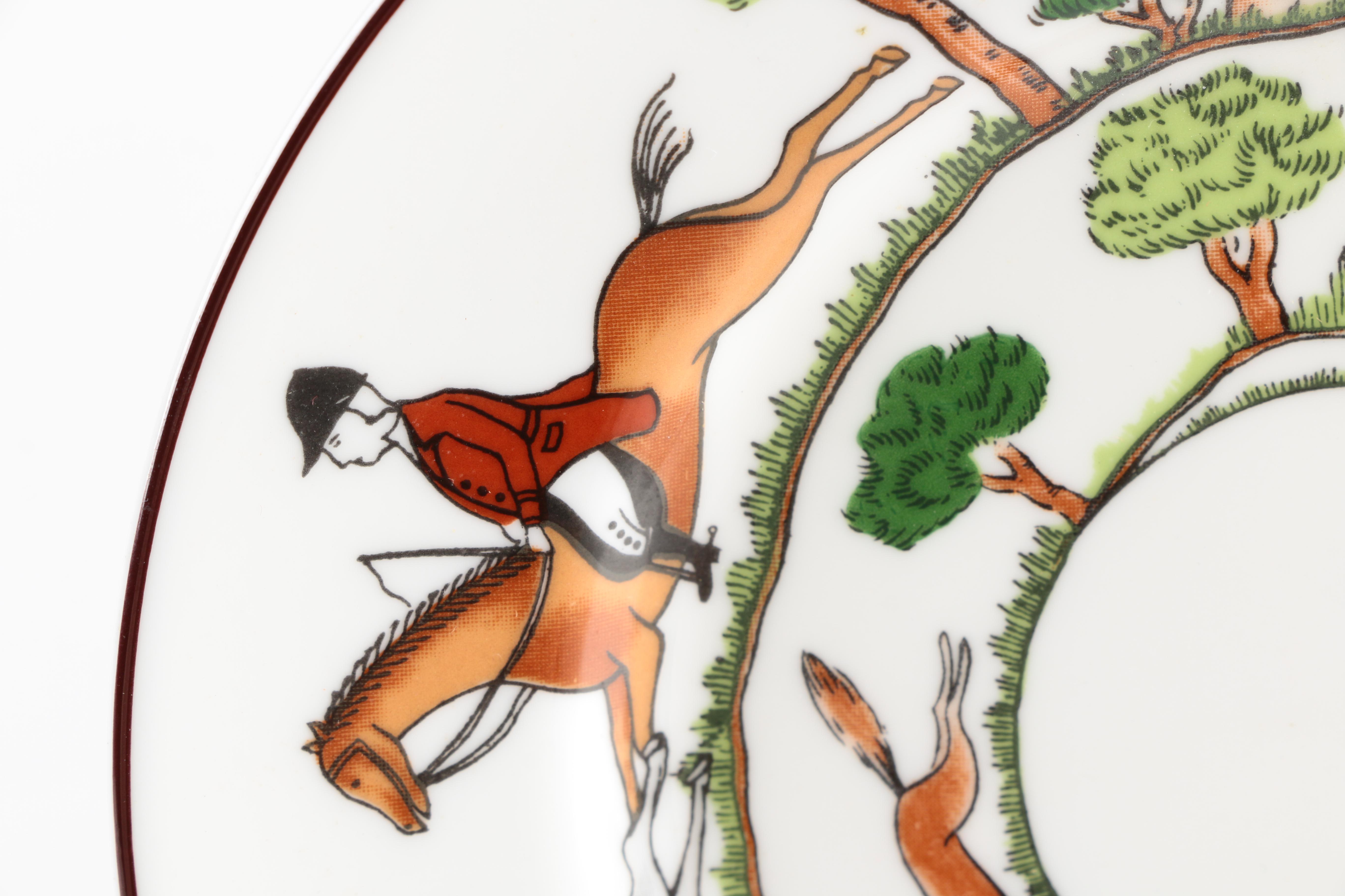 Group of Wedgwood Equestrian China Including "Hunting Scenes"