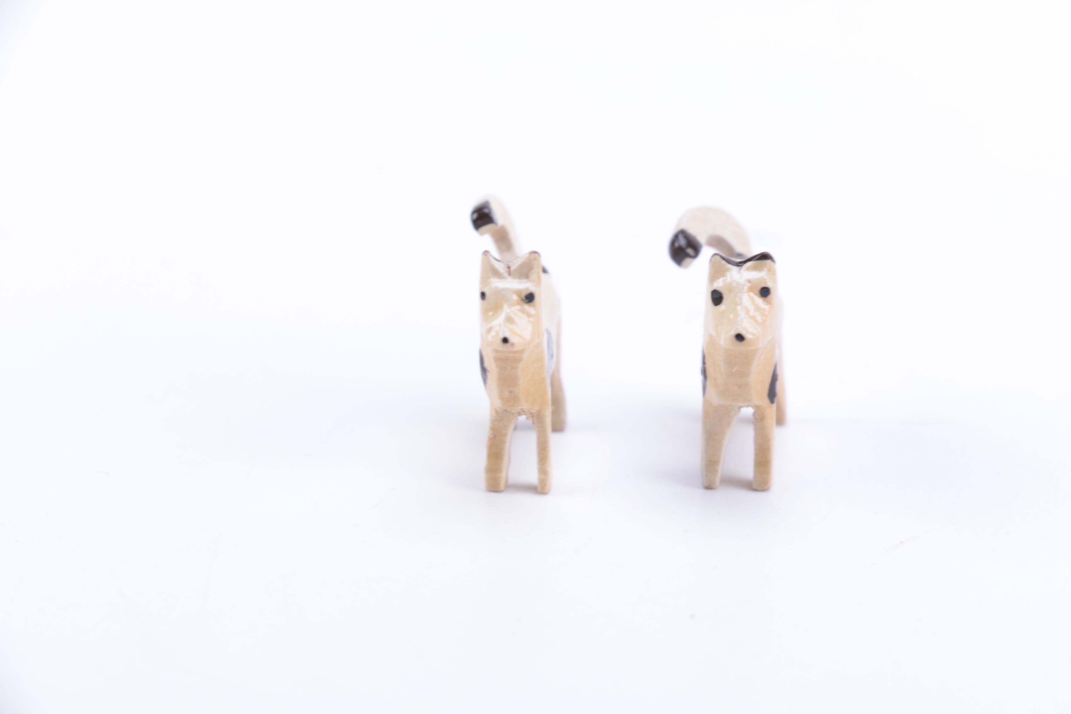 Hand Carved Noah's Ark and Nativity Folk Art