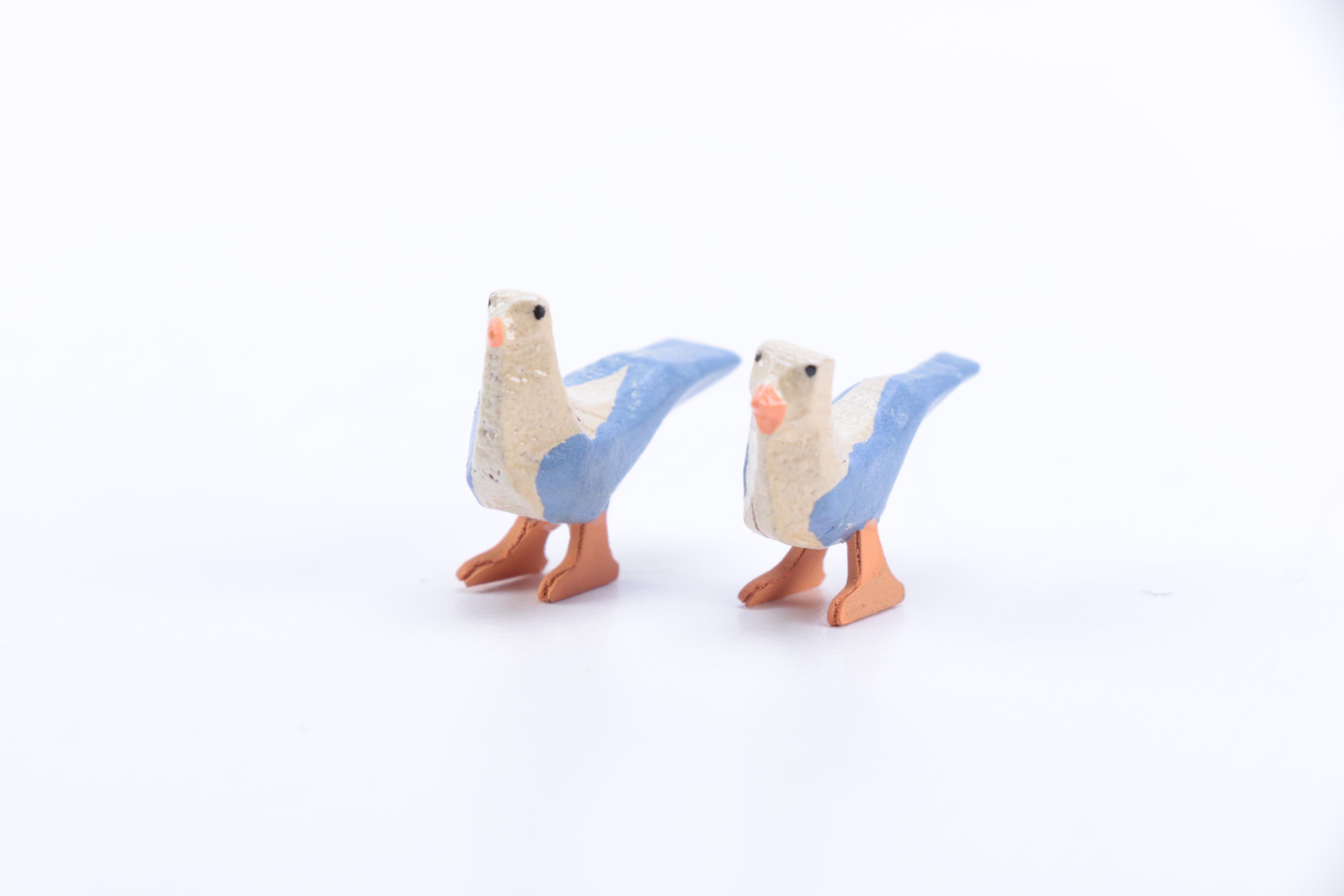 Hand Carved Noah's Ark and Nativity Folk Art