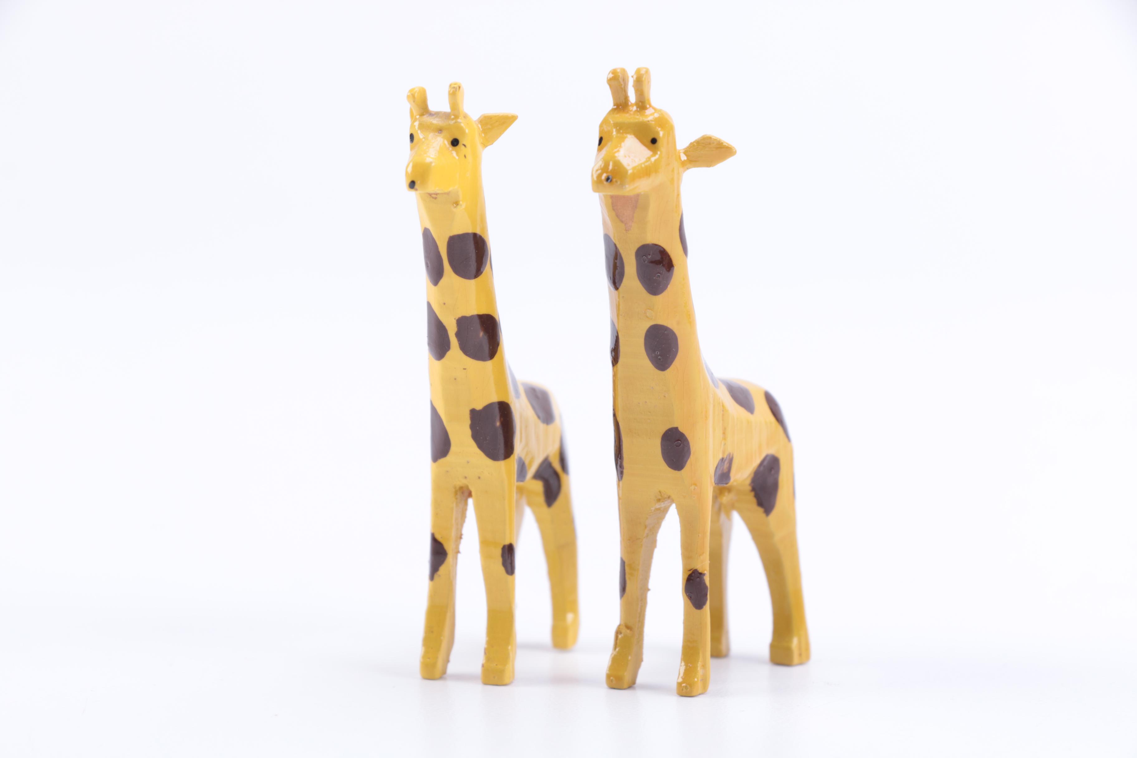 Hand Carved Noah's Ark and Nativity Folk Art