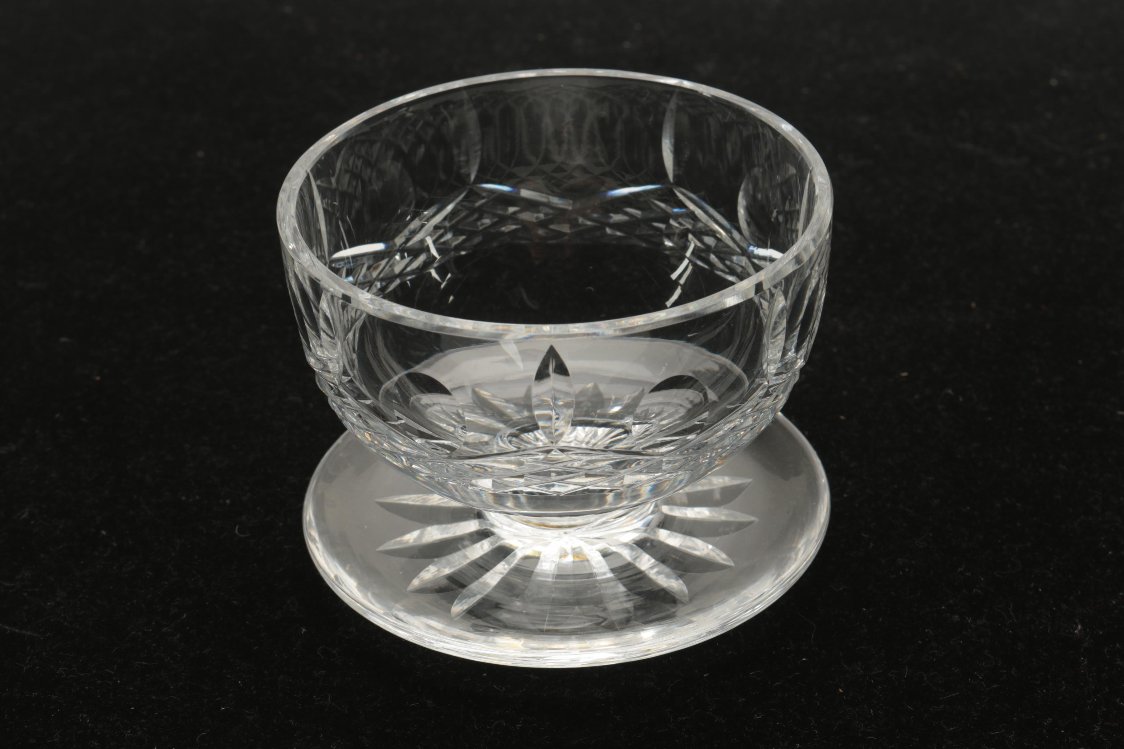 Set of Waterford Crystal "Lismore" Footed Dessert Bowls