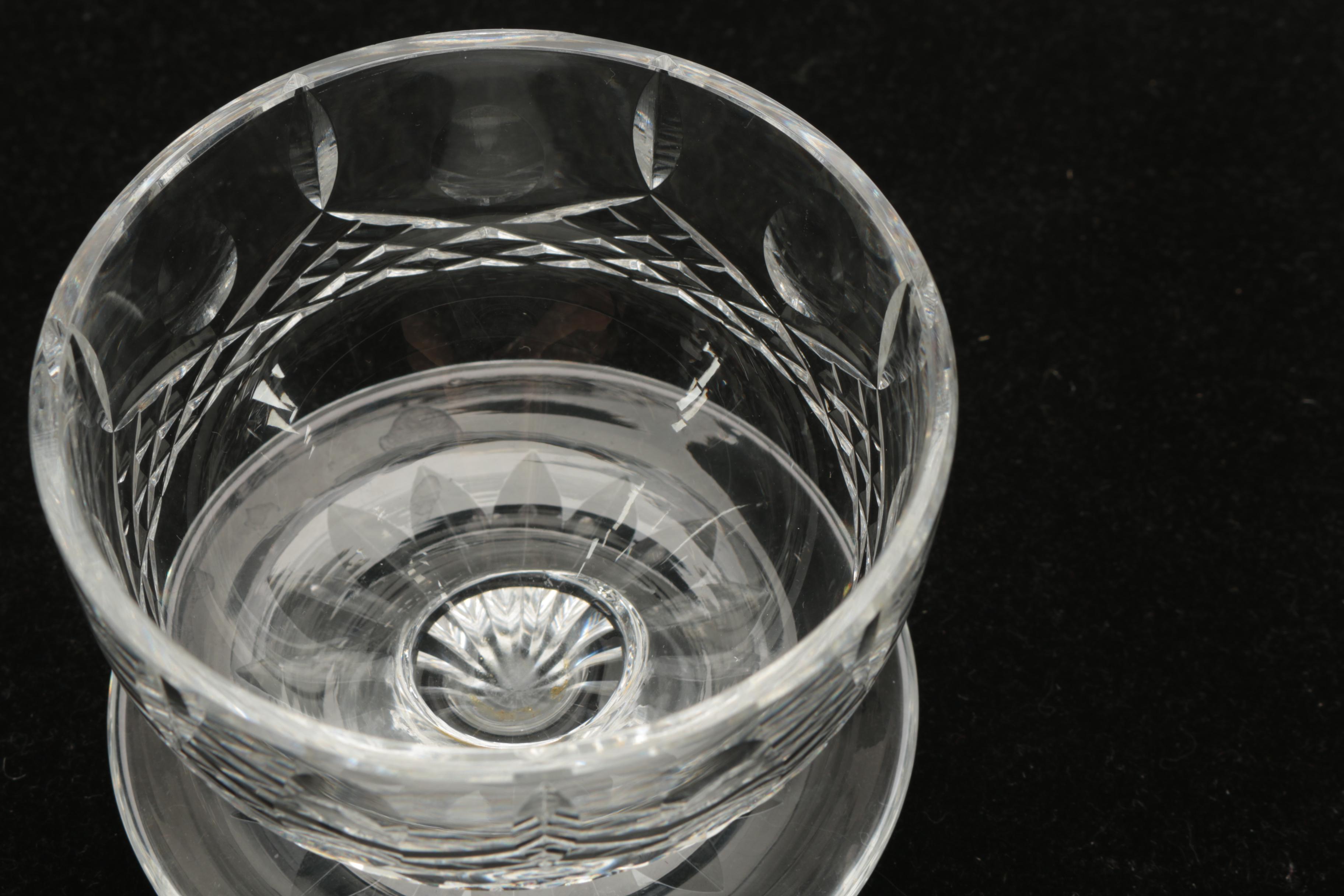 Set of Waterford Crystal "Lismore" Footed Dessert Bowls