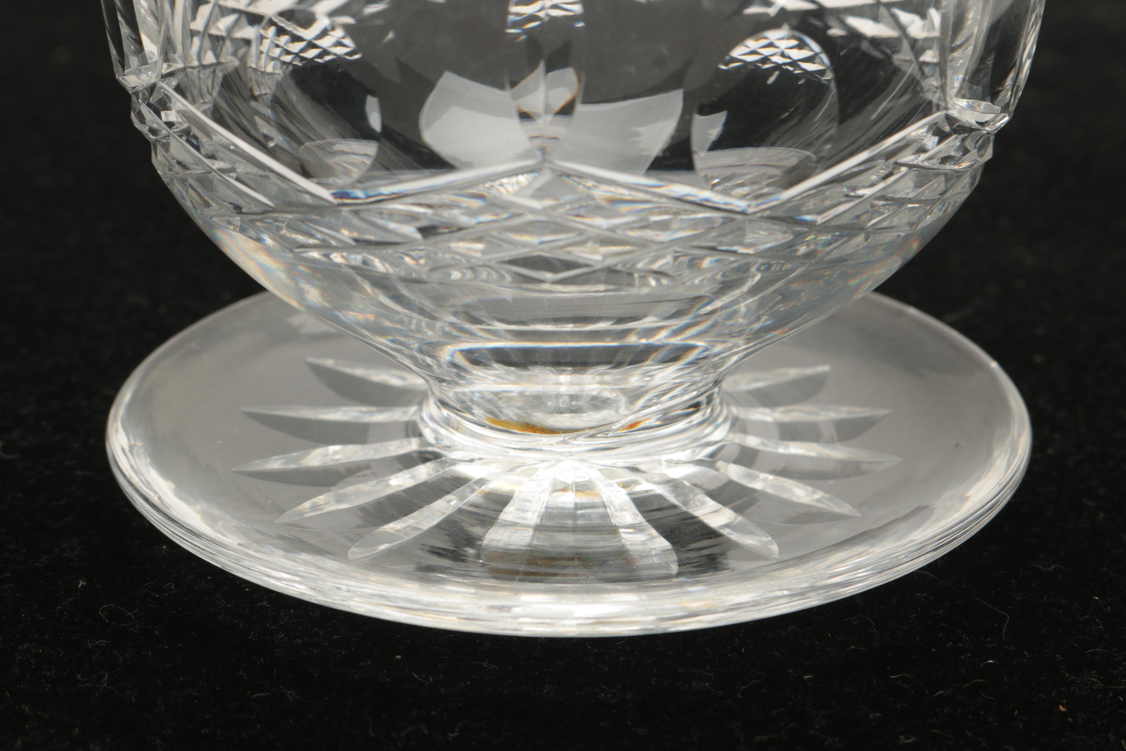 Set of Waterford Crystal "Lismore" Footed Dessert Bowls