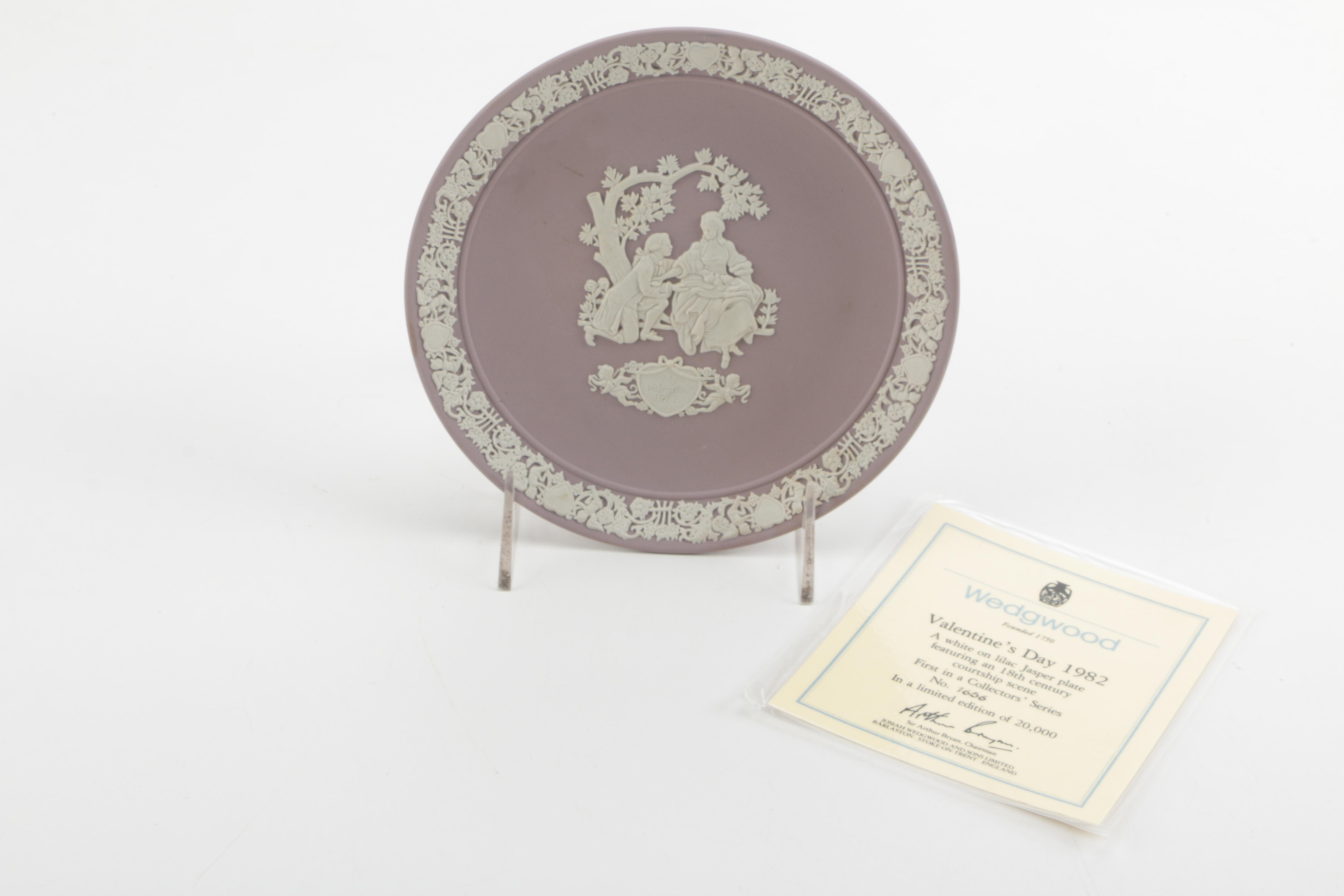 Collection of Wedgwood Plates and Heart Shaped Trinket Dish