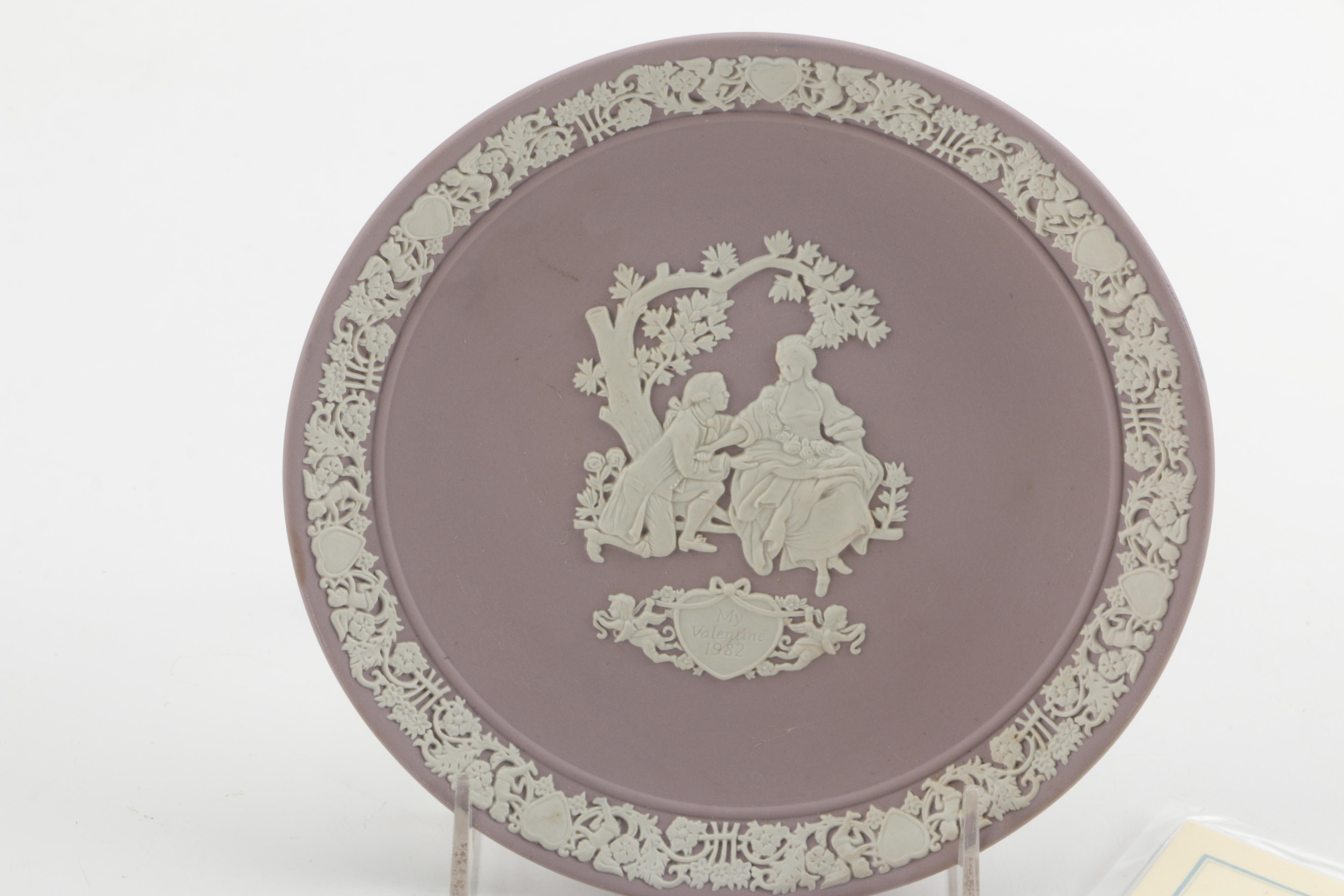 Collection of Wedgwood Plates and Heart Shaped Trinket Dish