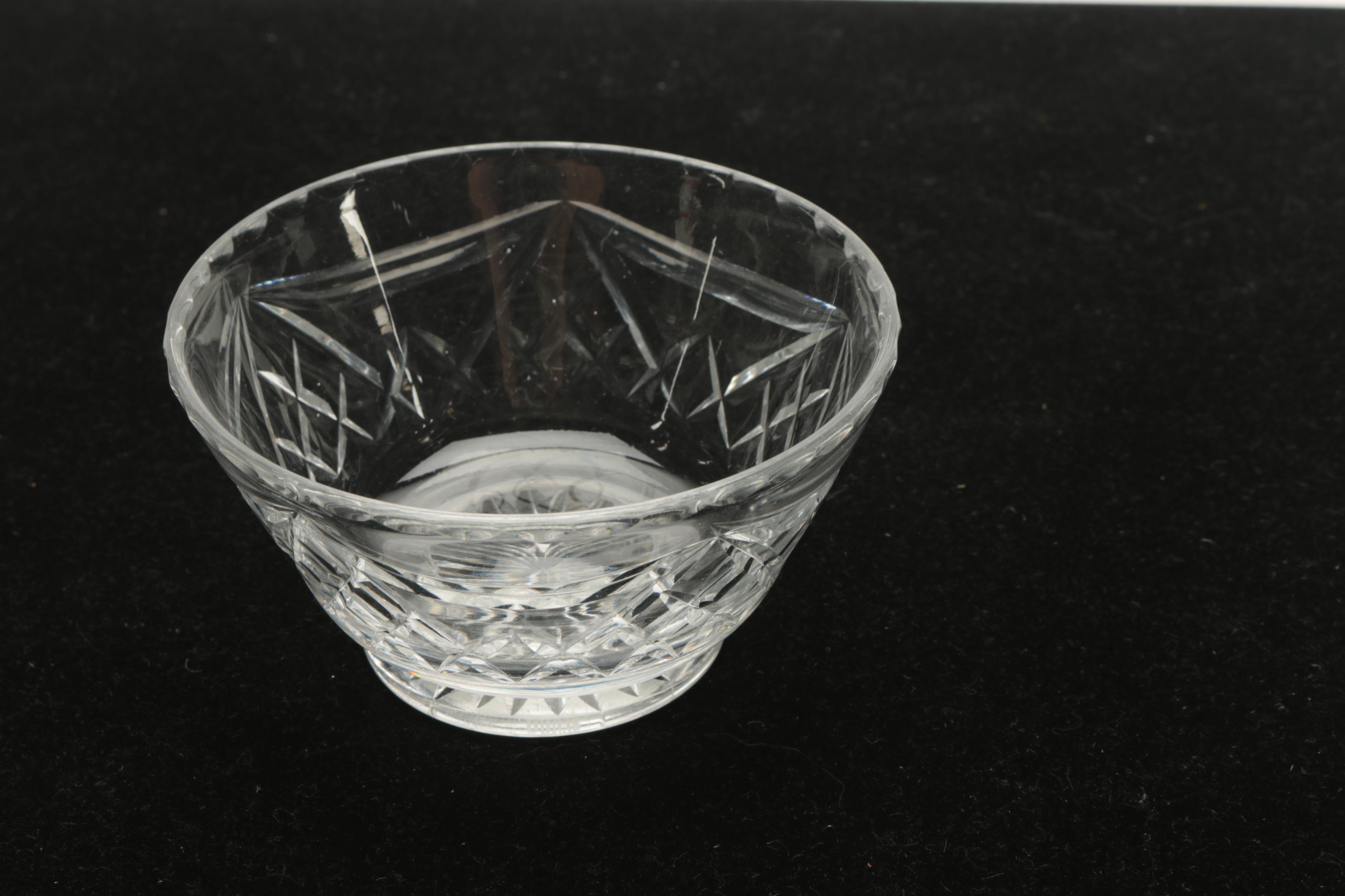 Webb Corbett Crystal Creamer and Sugar Bowl